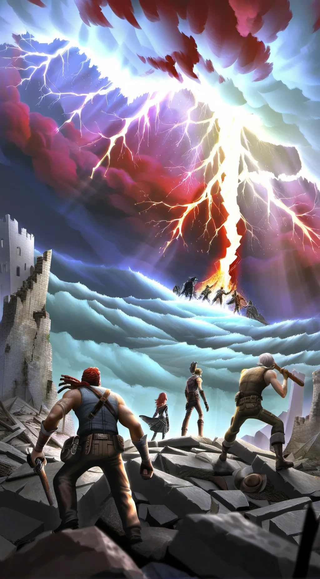 ai character: End of the journey background