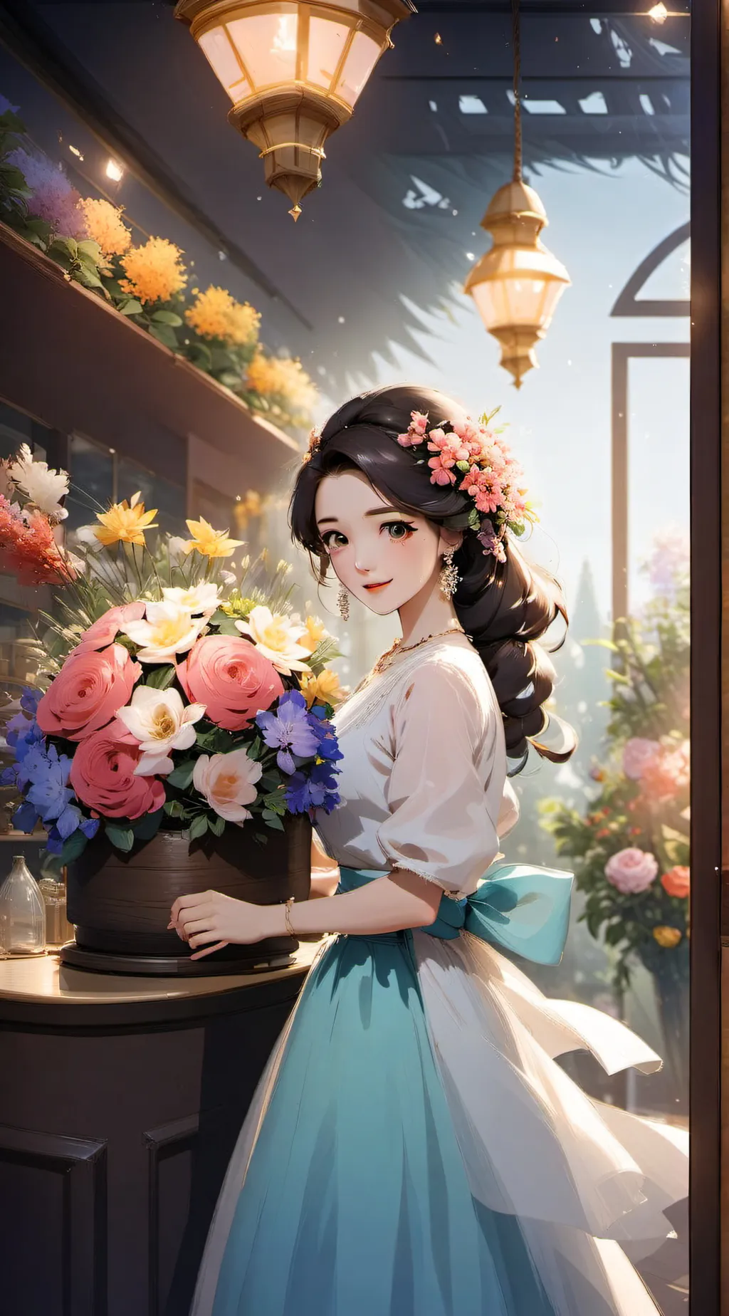 ai character: Liliana  background