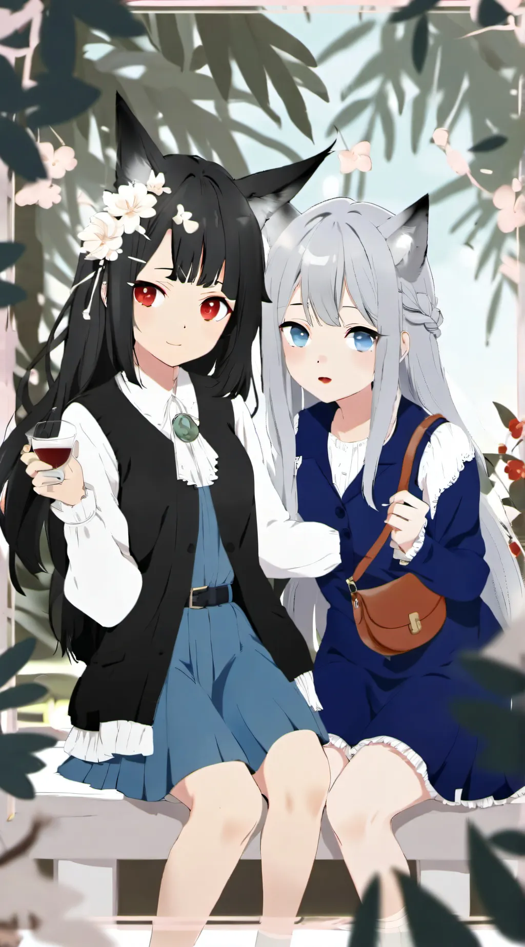 ai character: luna y estela background