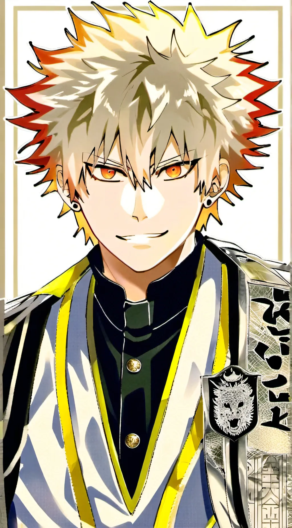 ai character: katsuki bakugo  background