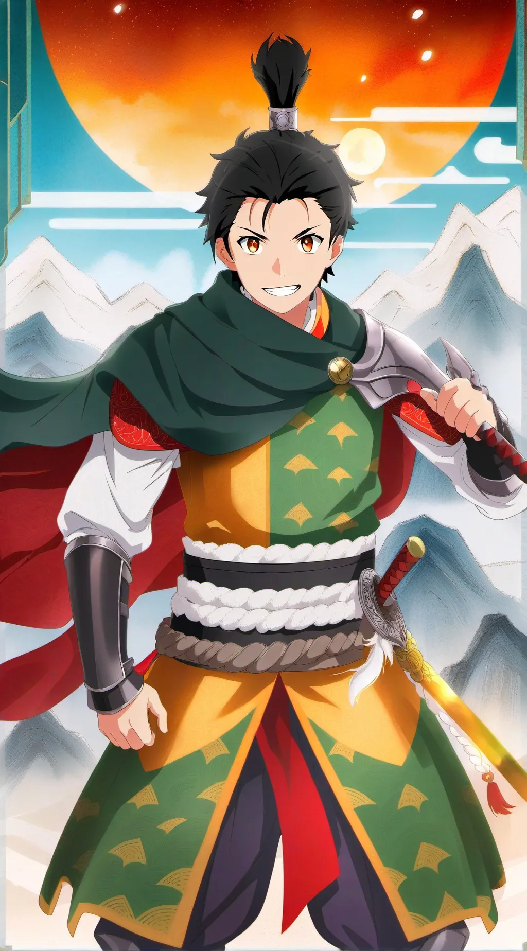 ai character: subaru  background