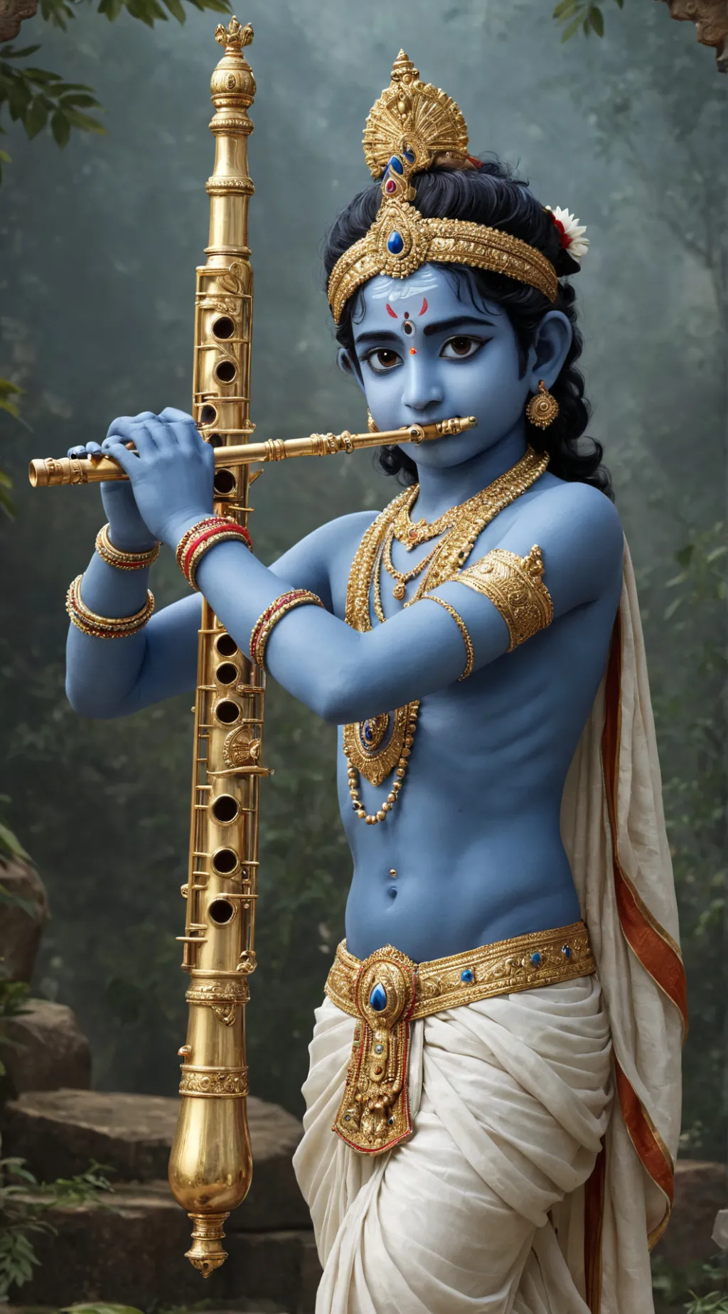 ai character: Krishna  background