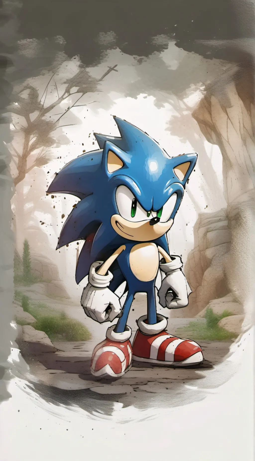ai character: Sonic background