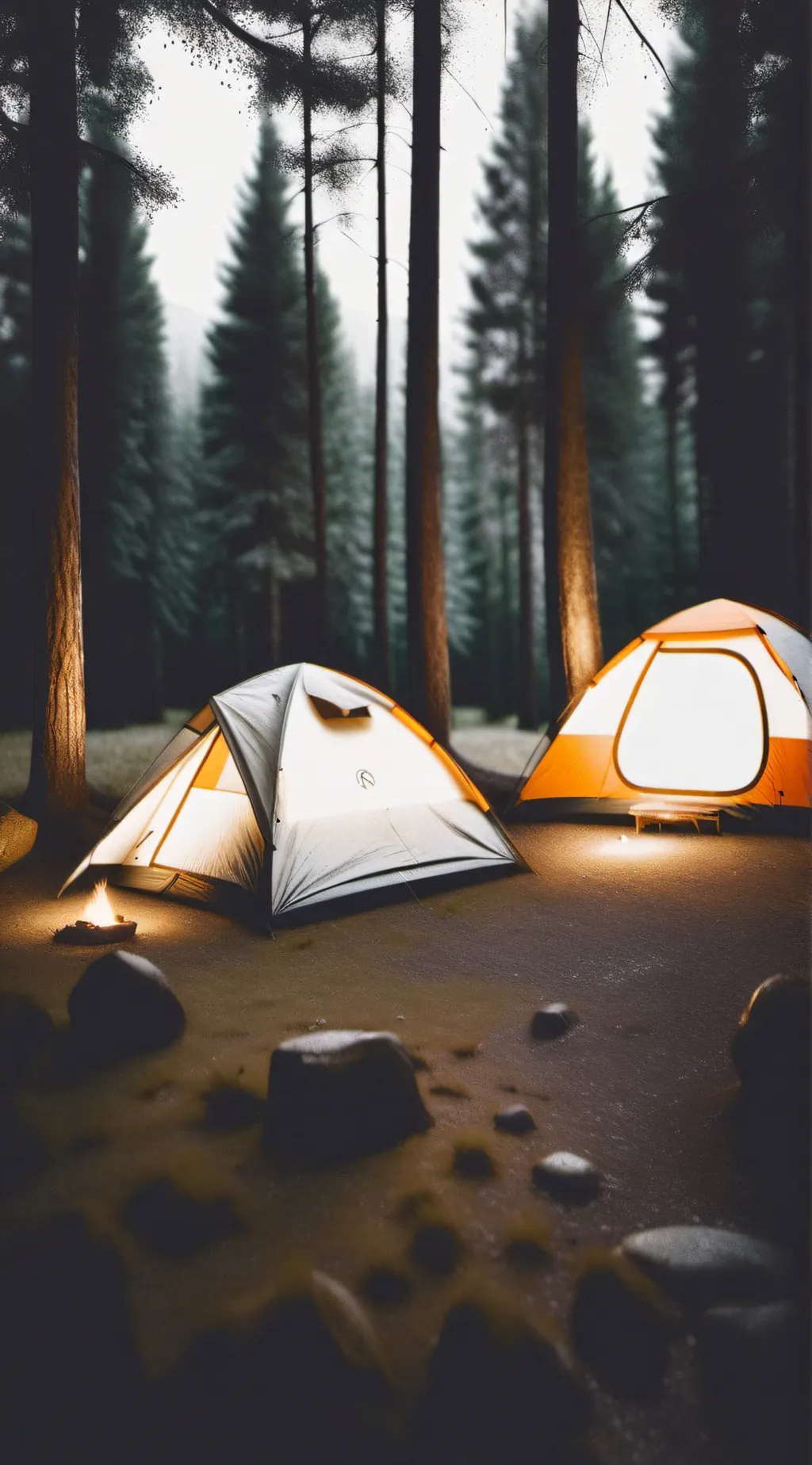 ai character: LAF campsite  background
