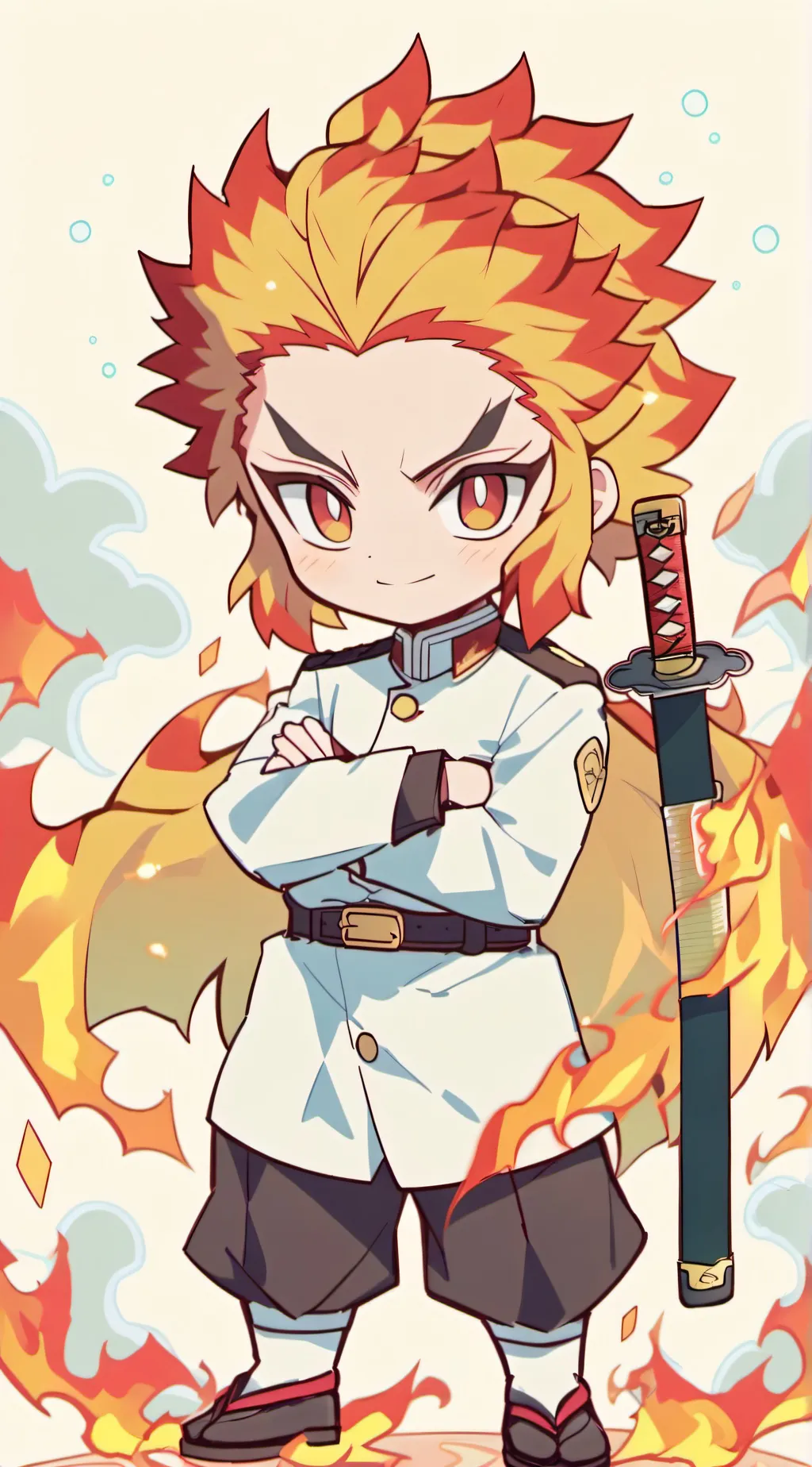 ai character: Rengoku  background