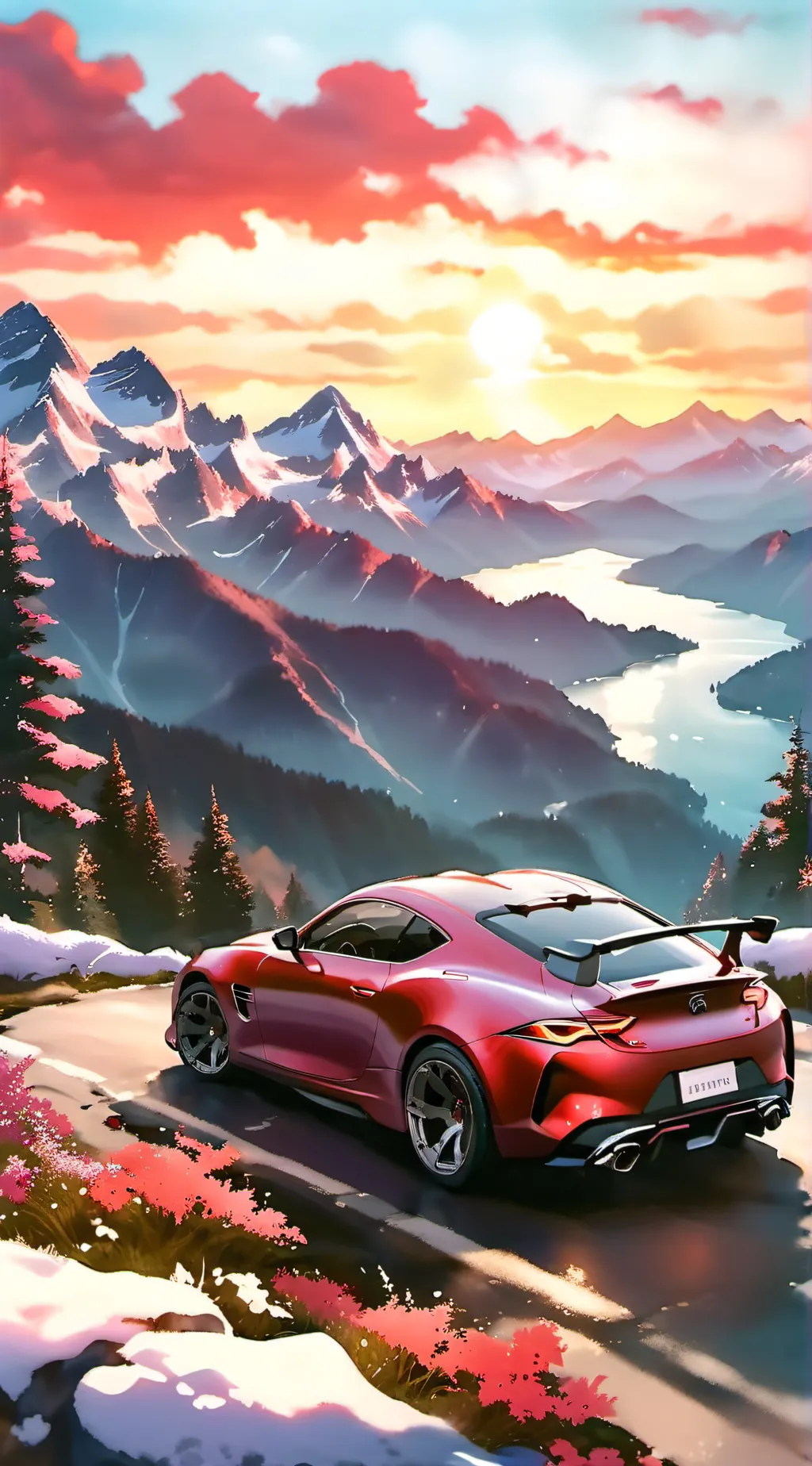 ai character: jjk road trip background