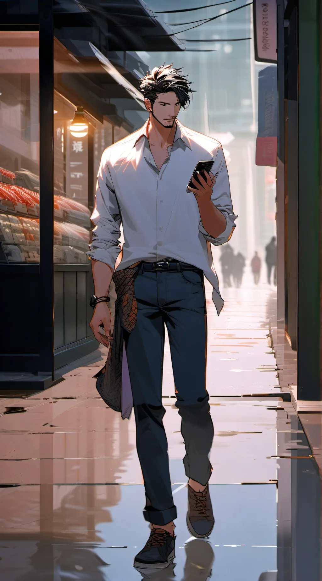 ai character: Leo background