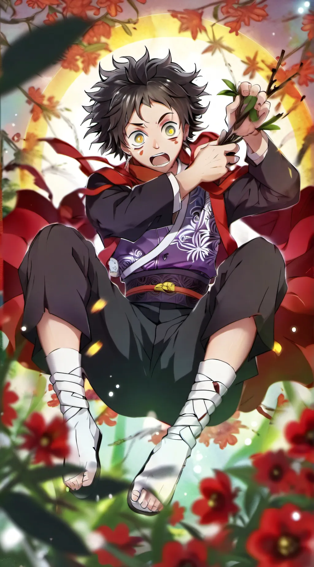 ai character: Hashira hangout background