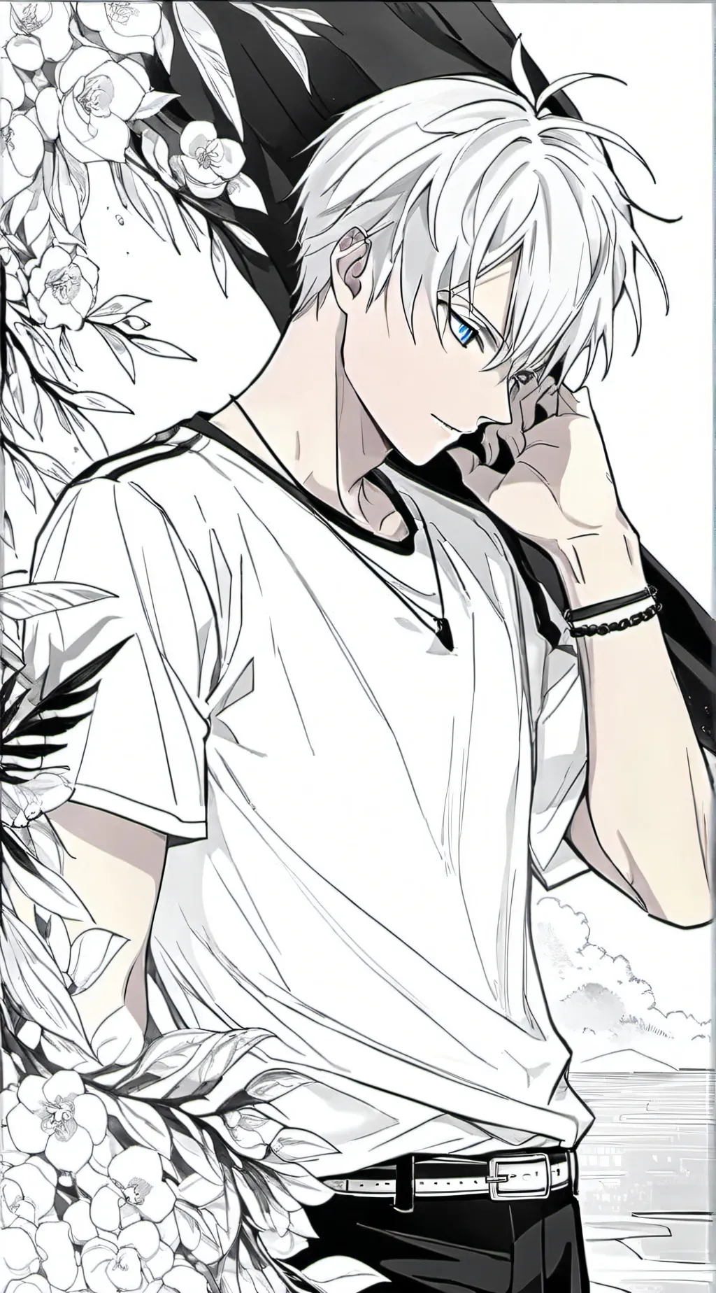 ai character: ♡gojo♡ background