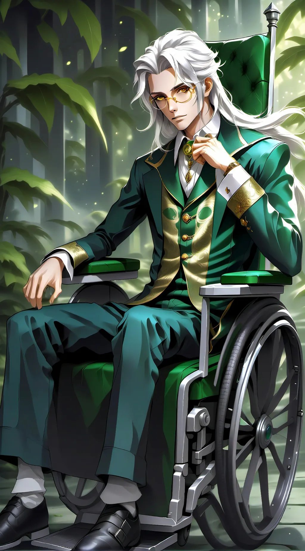 ai character: Gray Dark  background