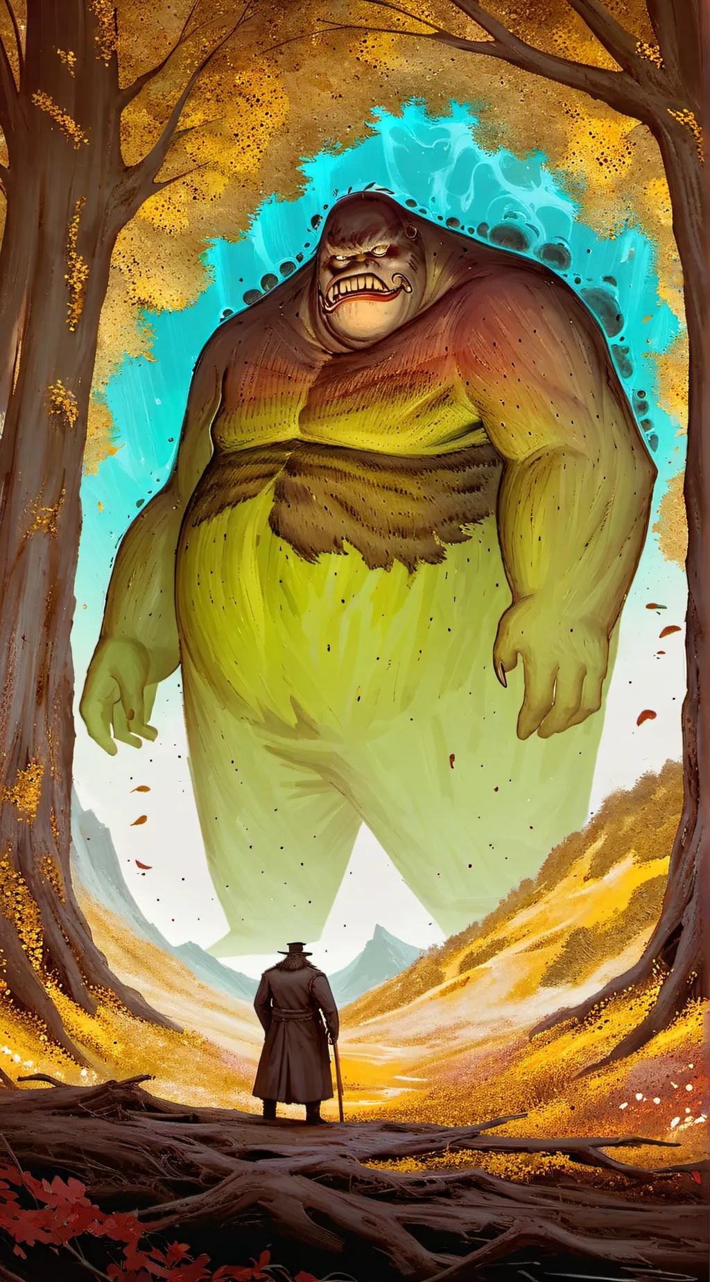 ai character: Monster  background