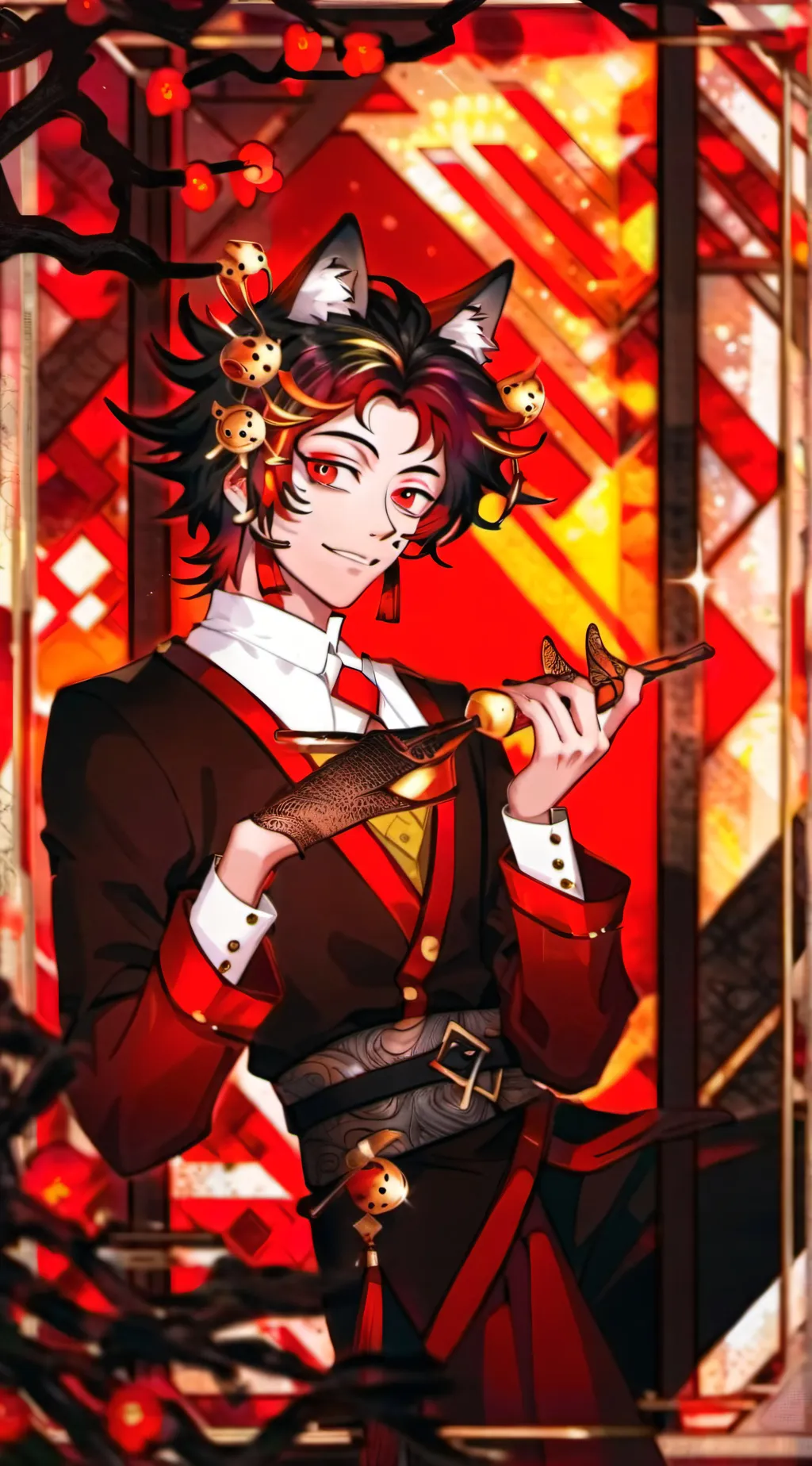 ai character: Evil tanjiro background