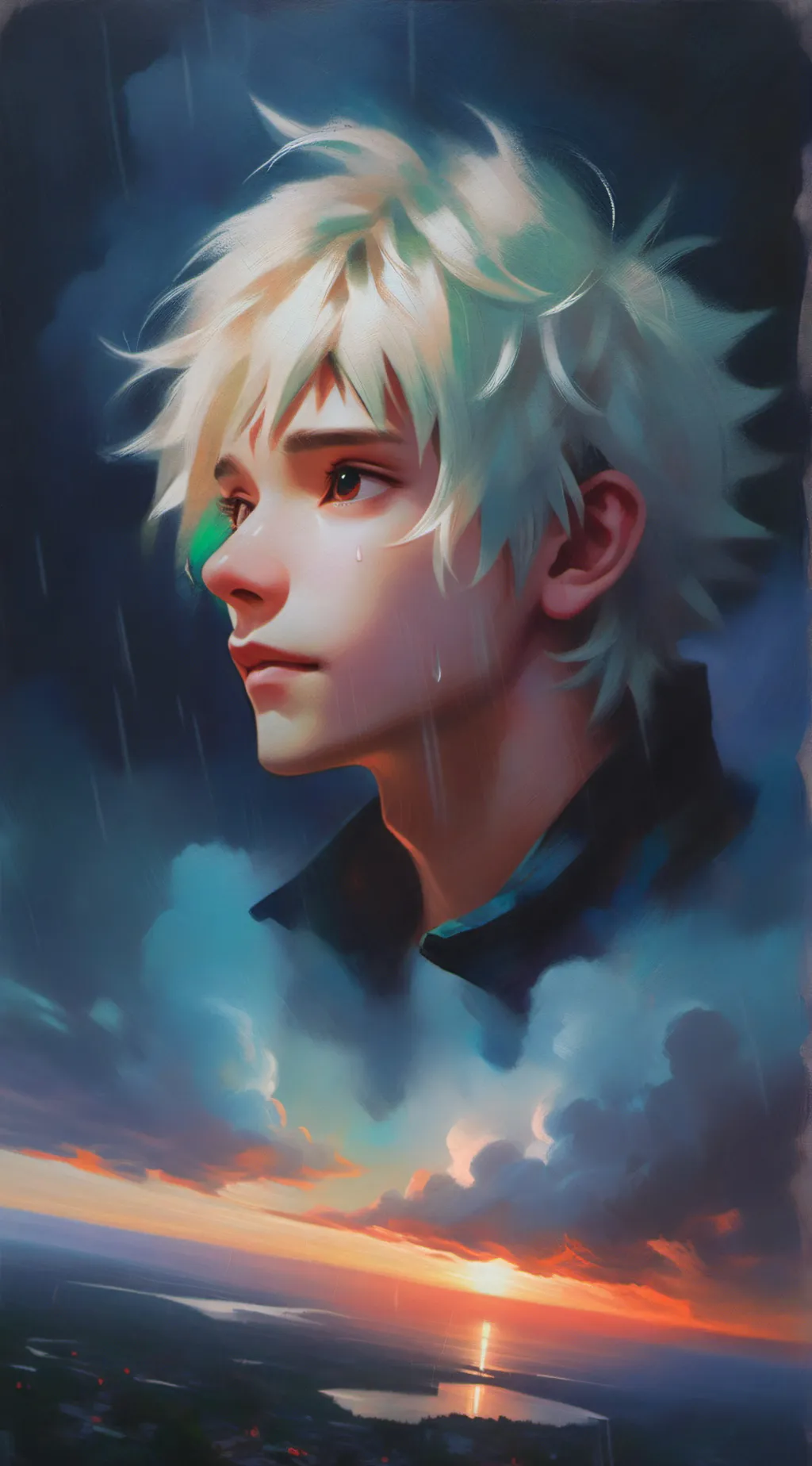 ai character: Bakugo's Death background