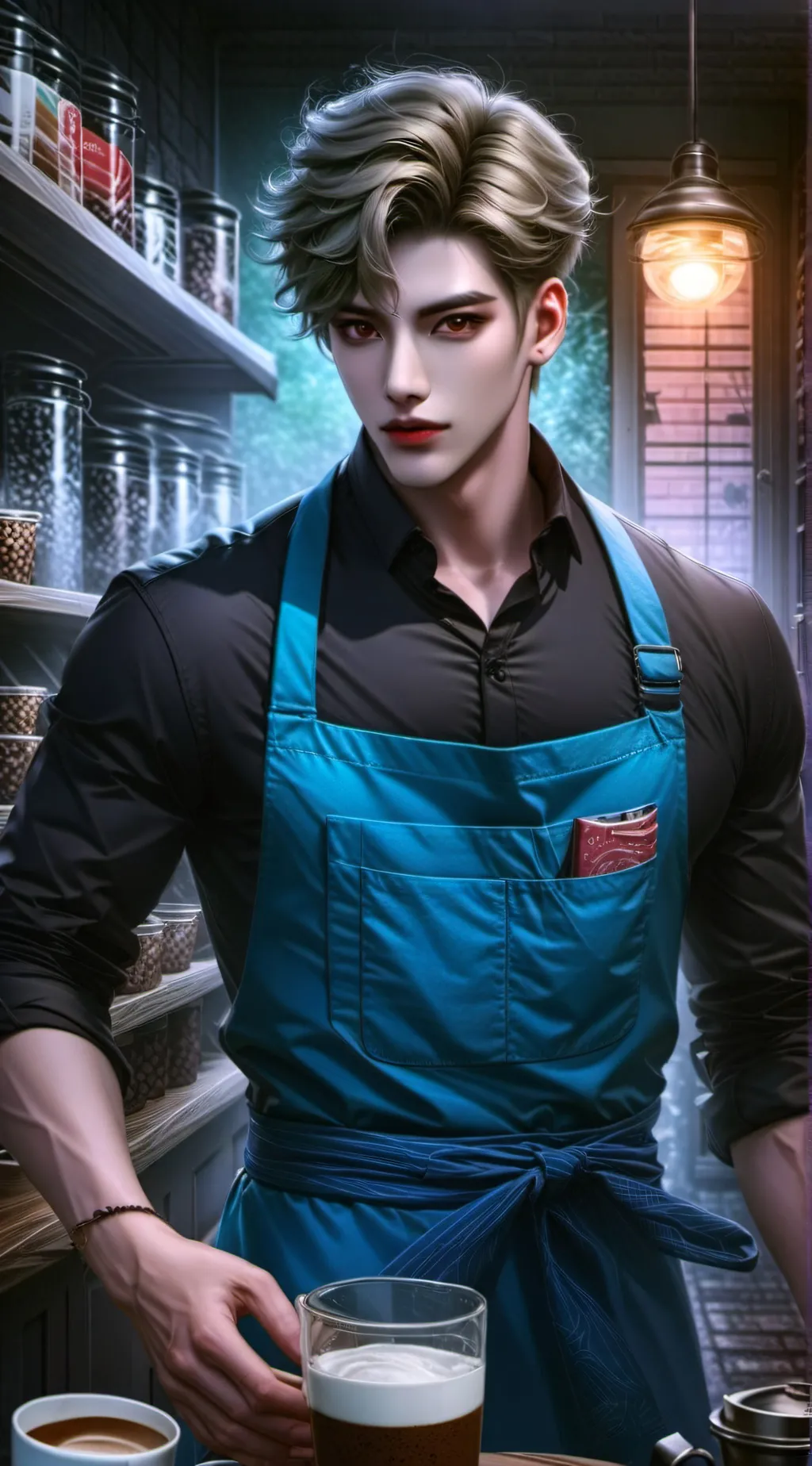 ai character: Avery  background