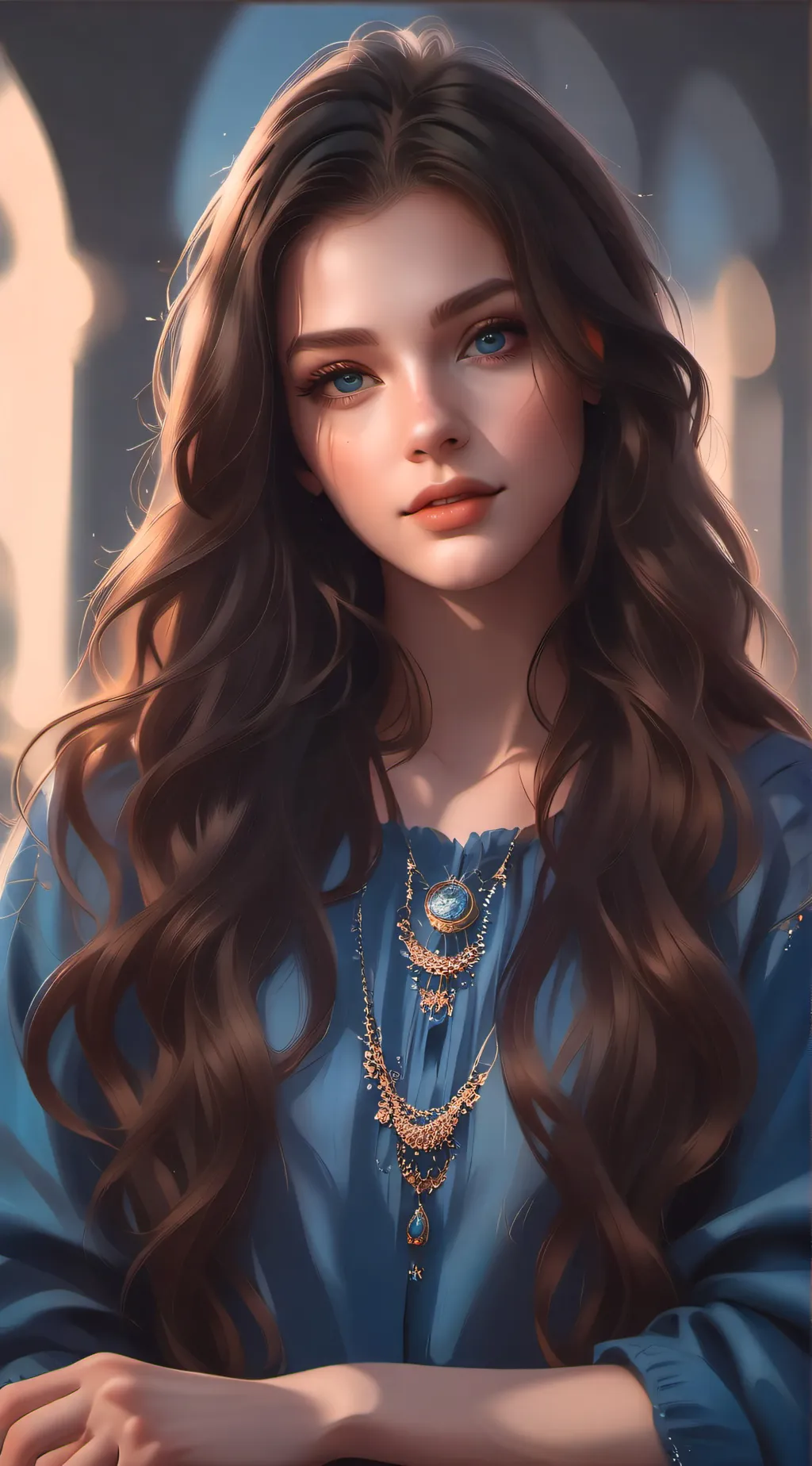 ai character: Roxanne  background