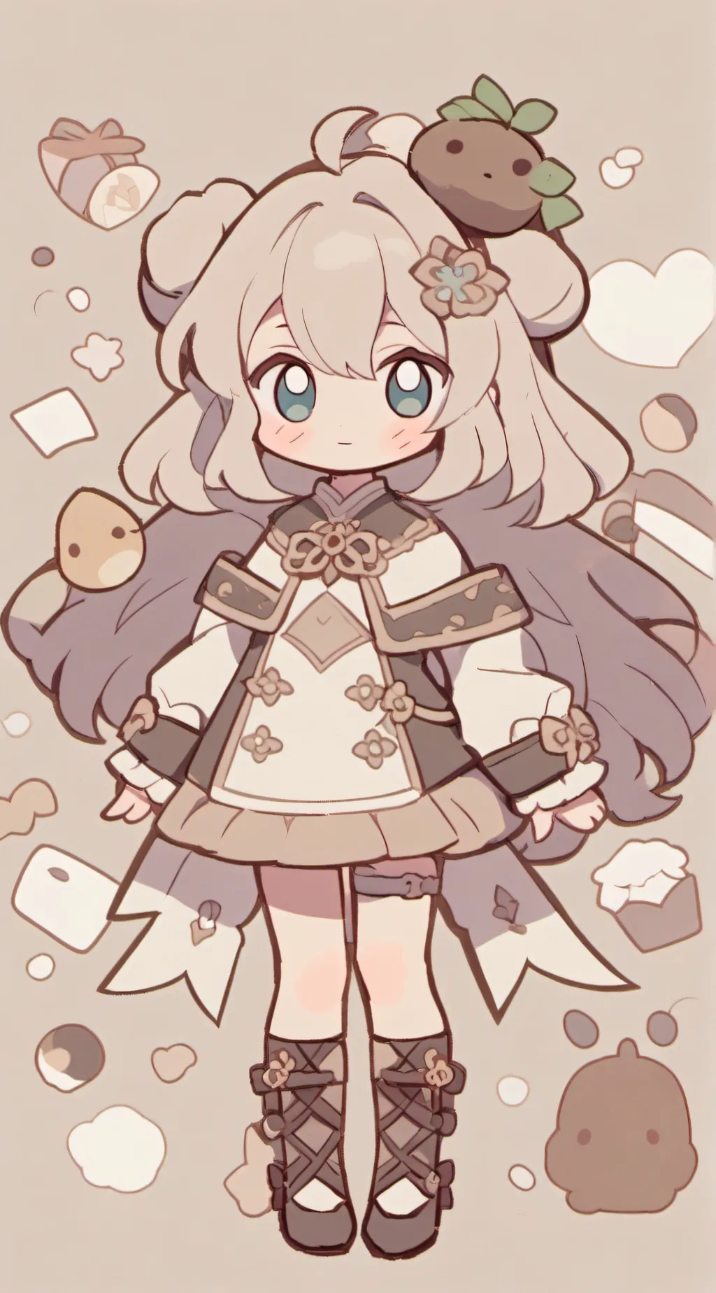 ai character: Me as a little kid background