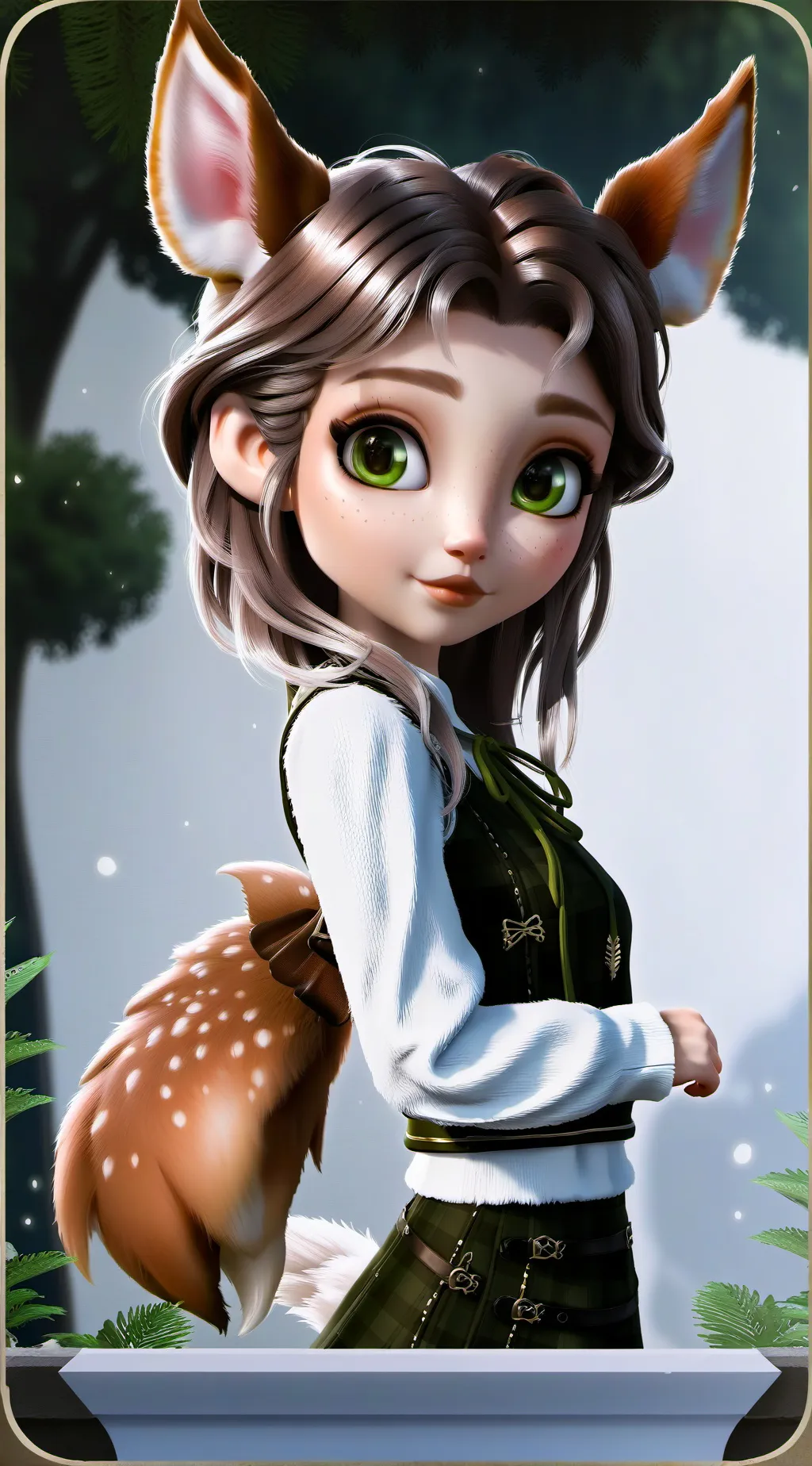 ai character: Fawn Furry Pokes background