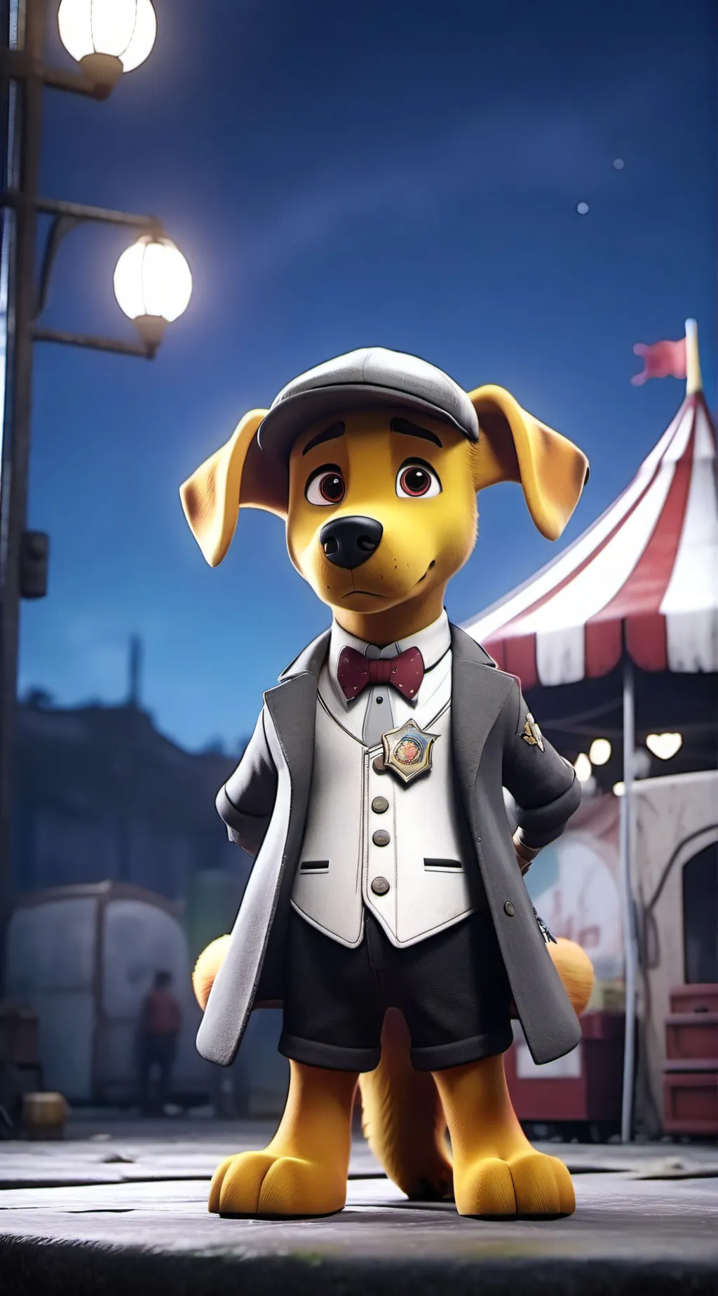 ai character: Wolfie background