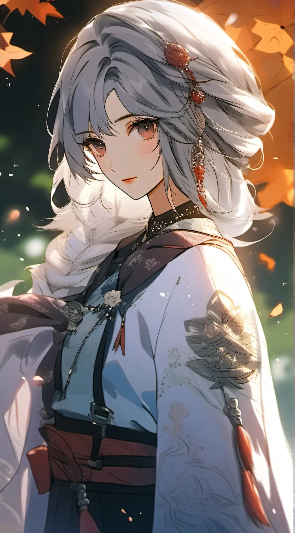 ai character: aurora background