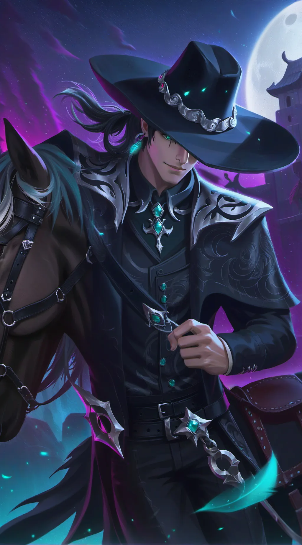 ai character: Lucifer “charro” background