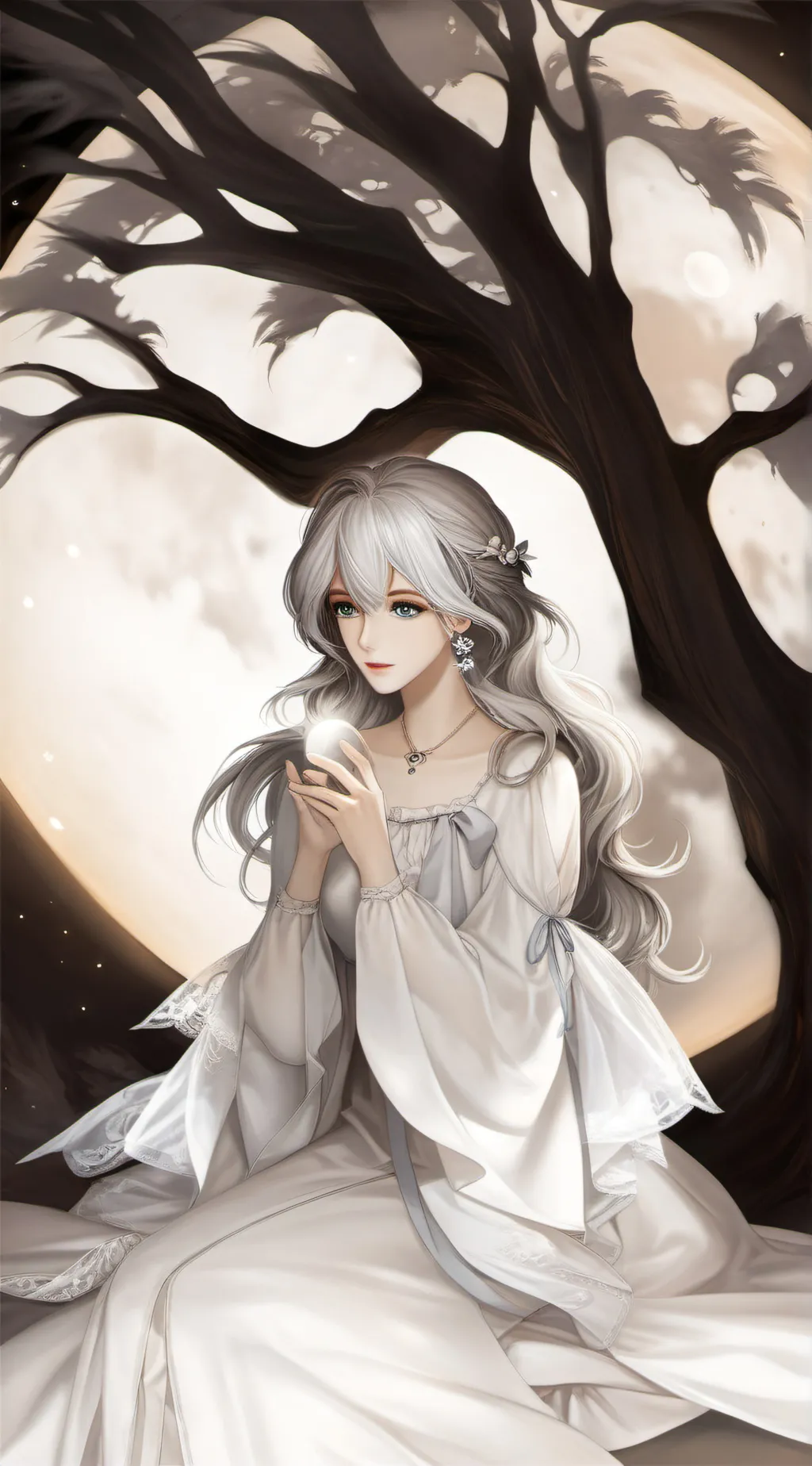 ai character: moonlight  background