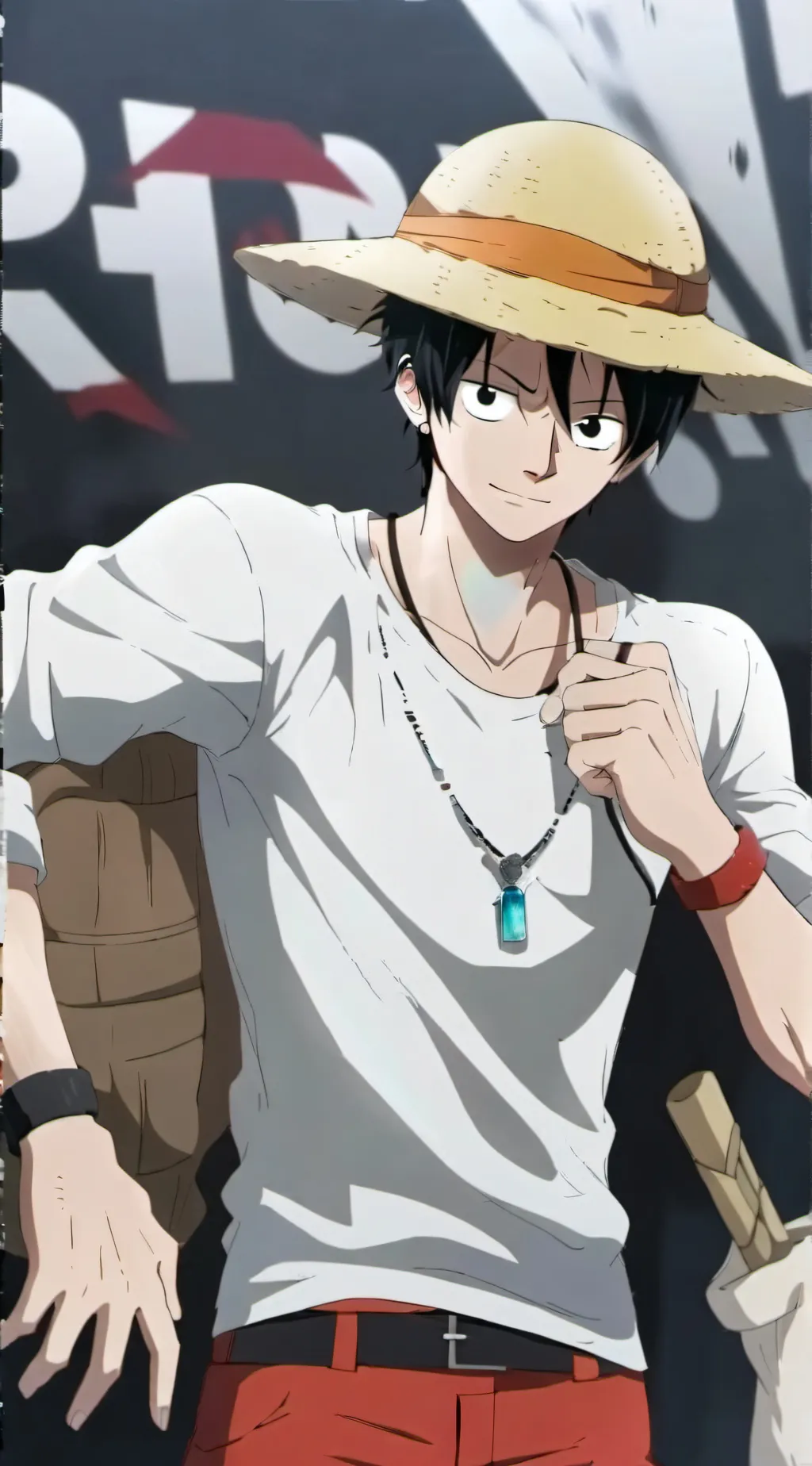 ai character: LUFFY background