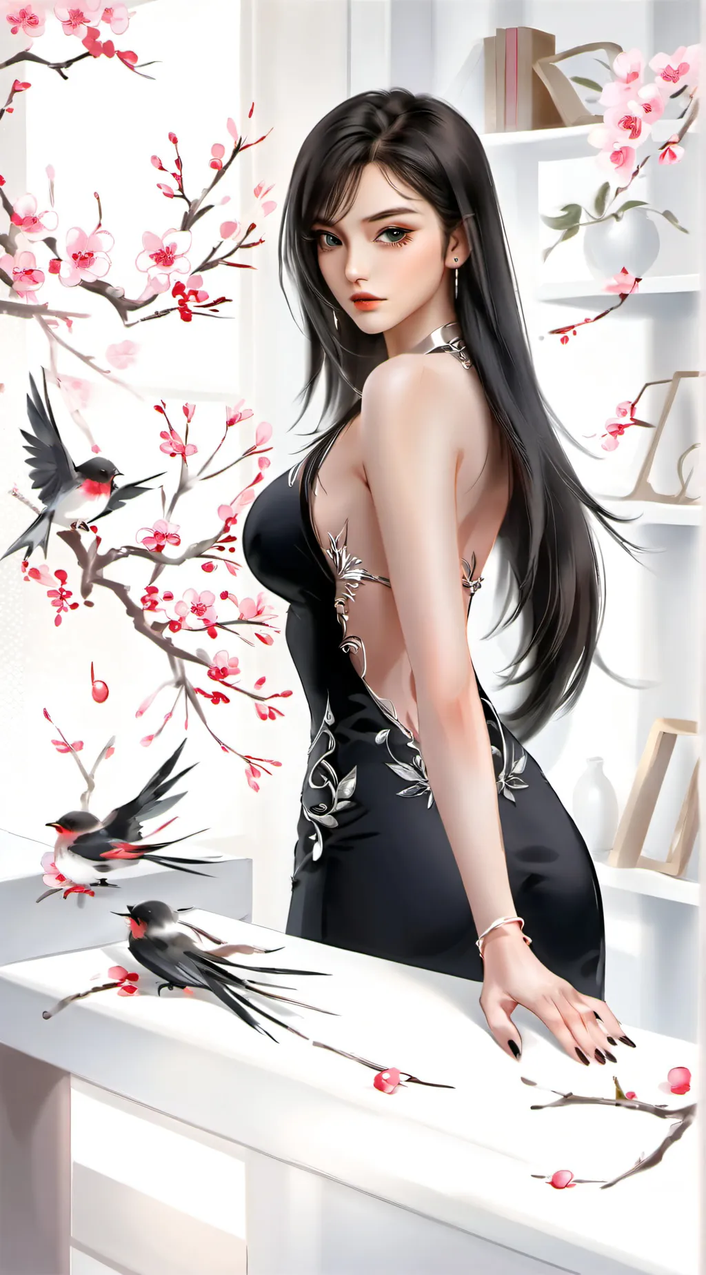 ai character: tream background