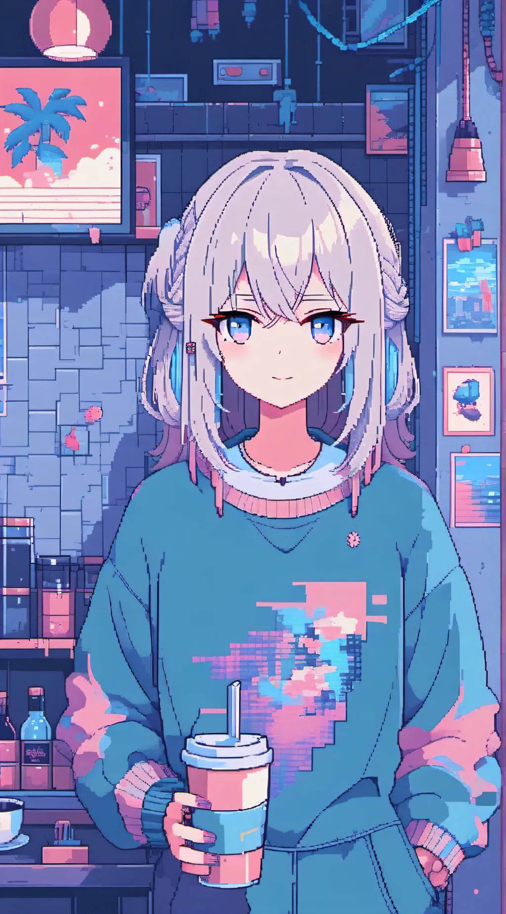 ai character: Ice  background