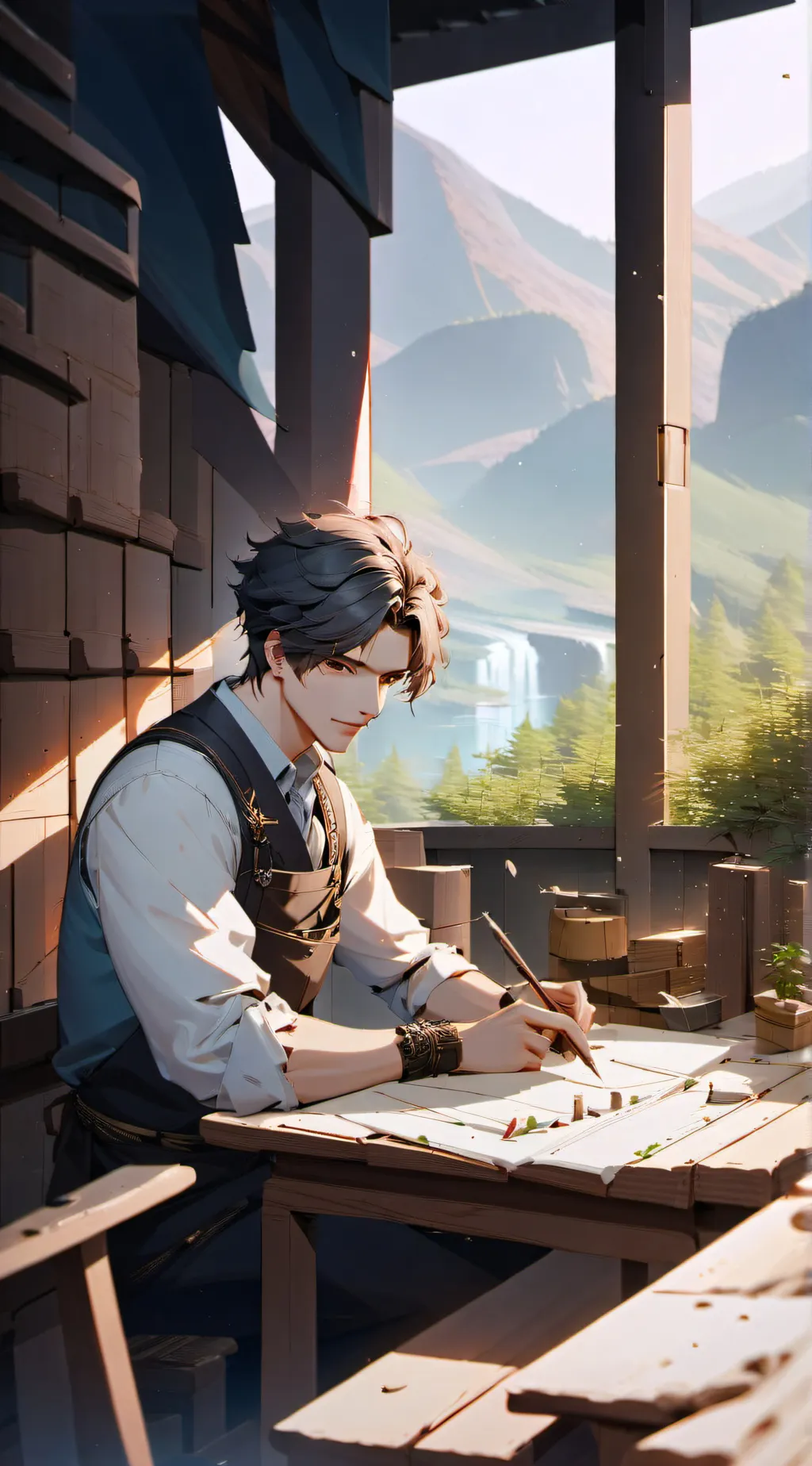 ai character: toji background