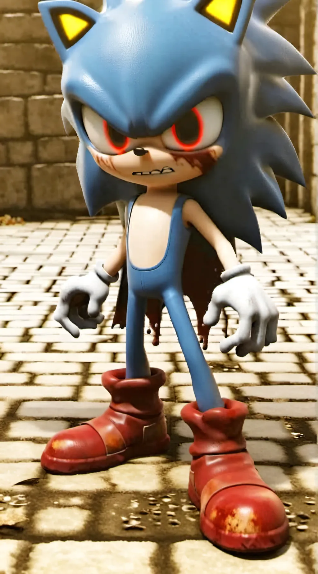 ai character: sonic. EYX background
