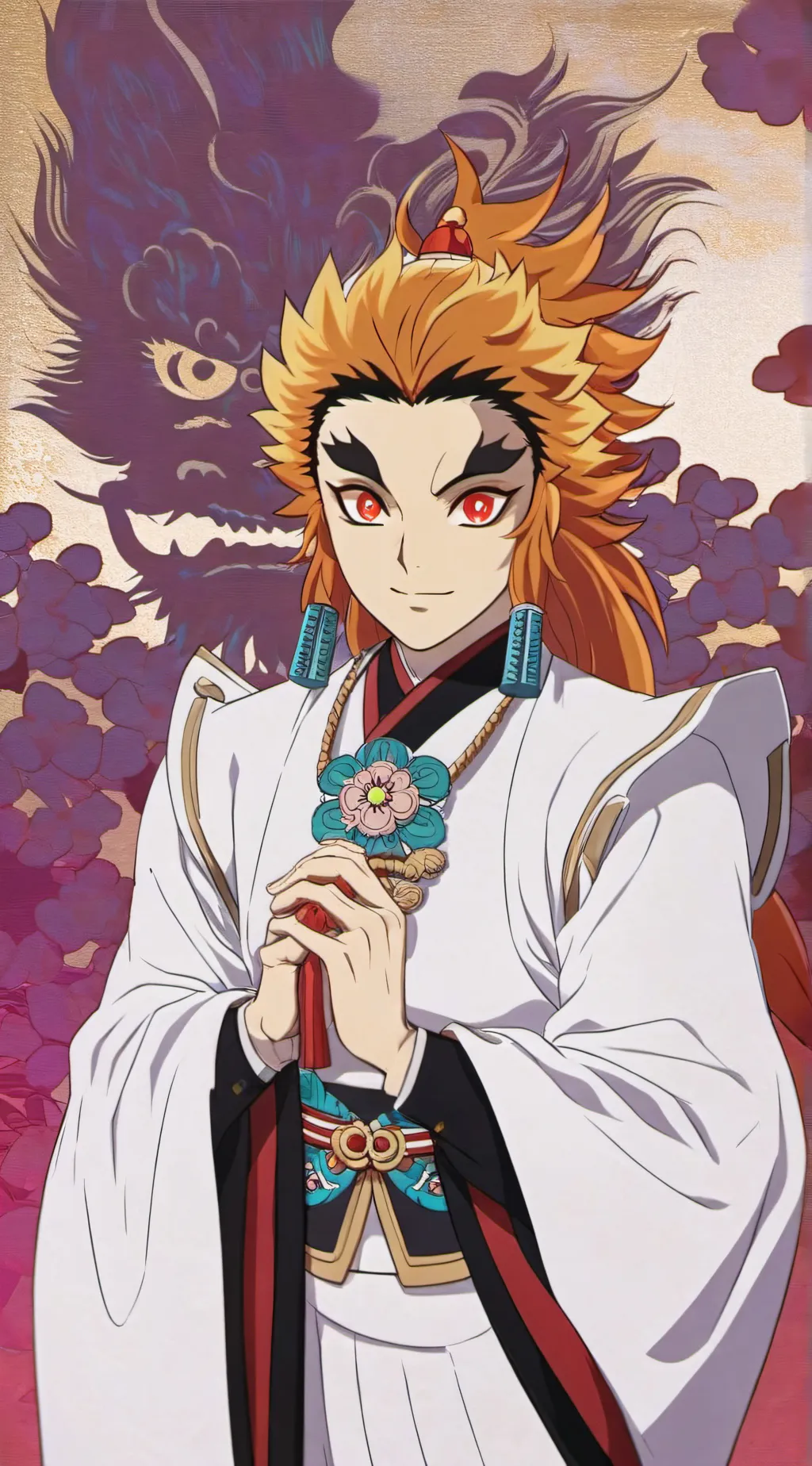 ai character: Kyojuro Reengoku background