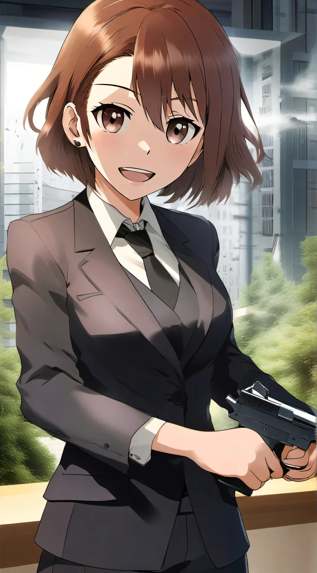 ai character: Misaka mikoto background