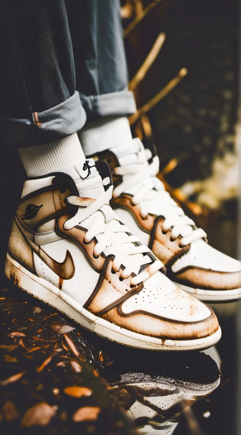 ai character: your crusty shoes background