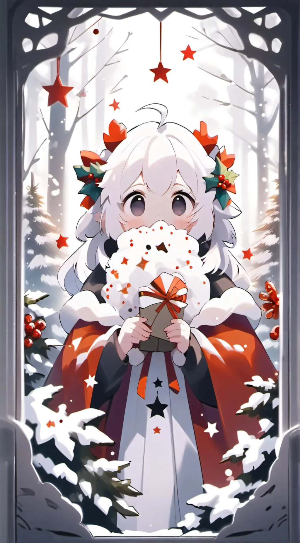 ai character: Christmas background