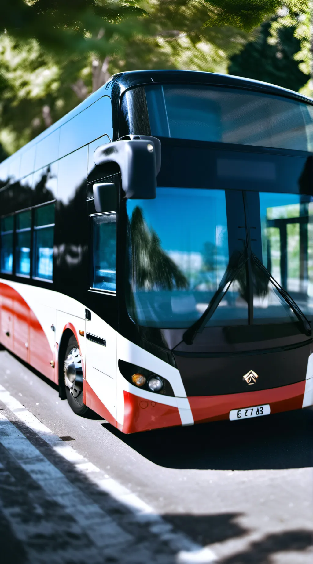 ai character: baby bus background