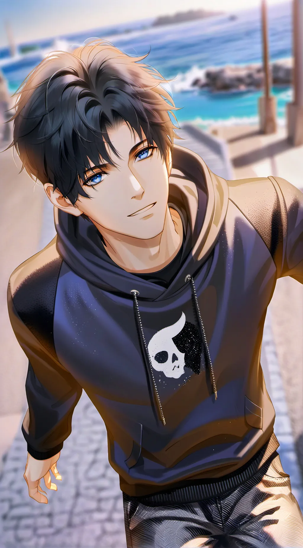 ai character: Lucas  background
