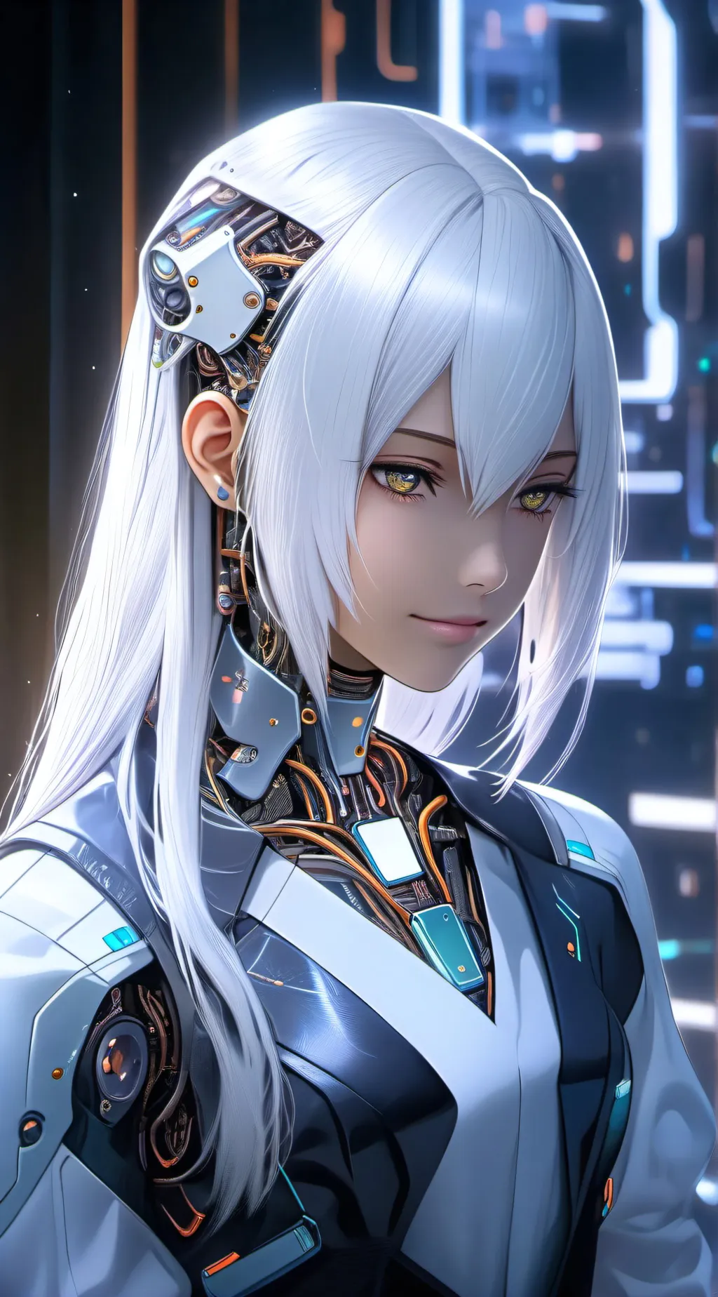 ai character: Panna (blue) background