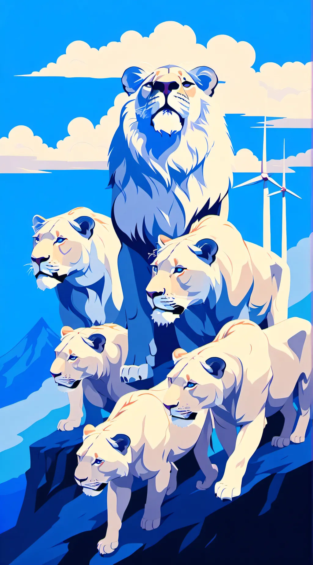 ai character: the iceberg pride background
