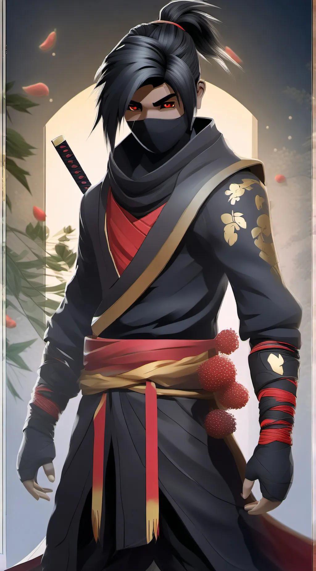 ai character: Fruit Ninja background