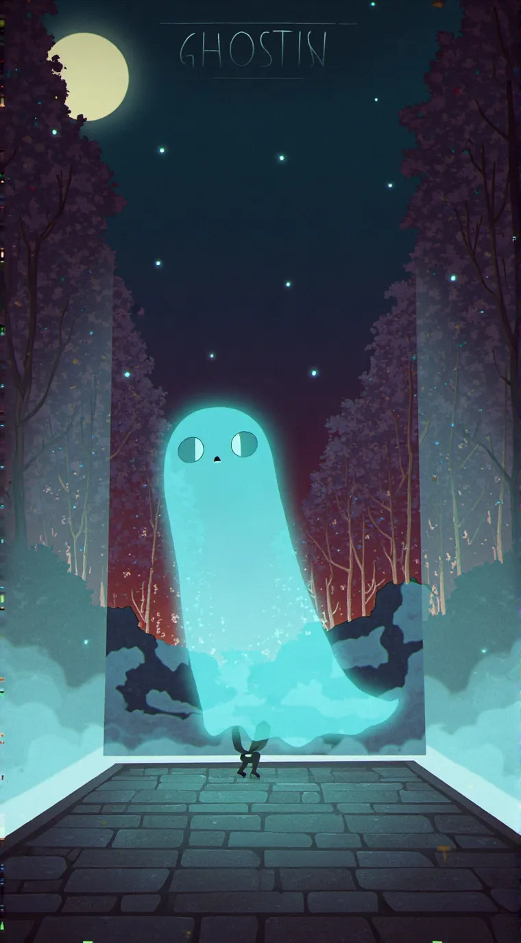 ai character: grey background