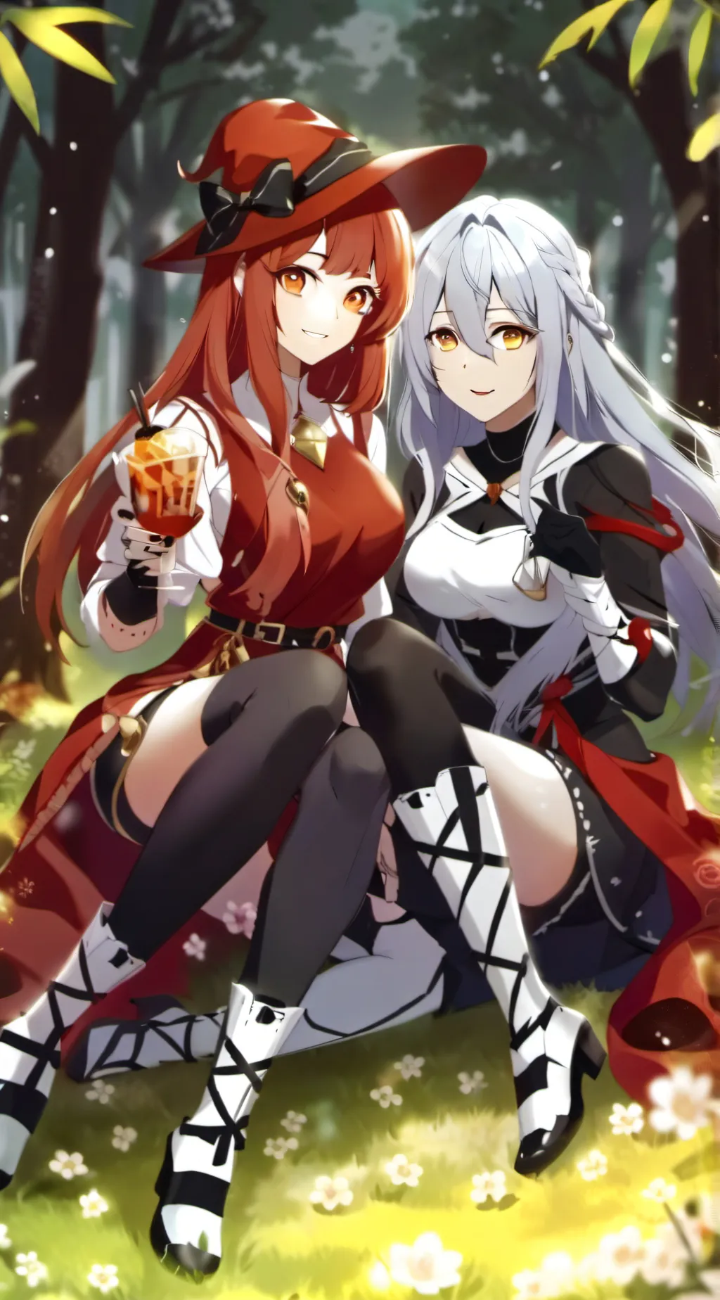ai character: amanda y mili background