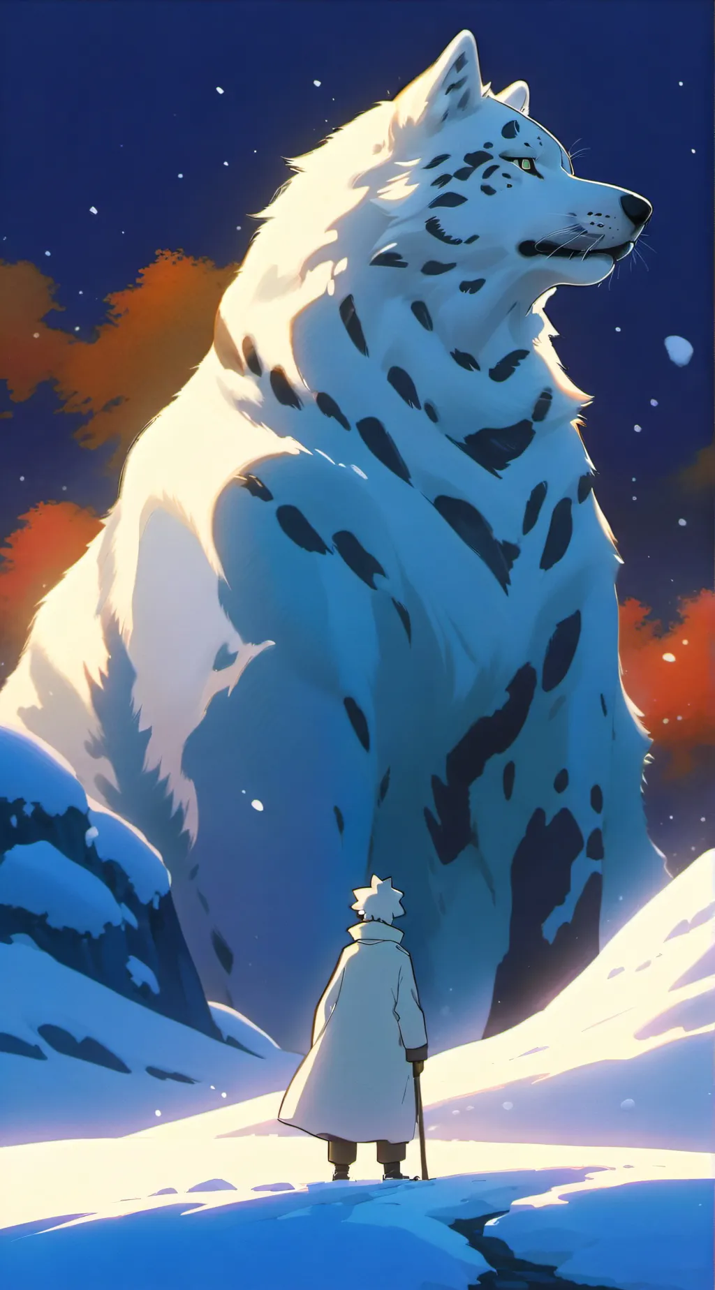 ai character: car Leppard  background