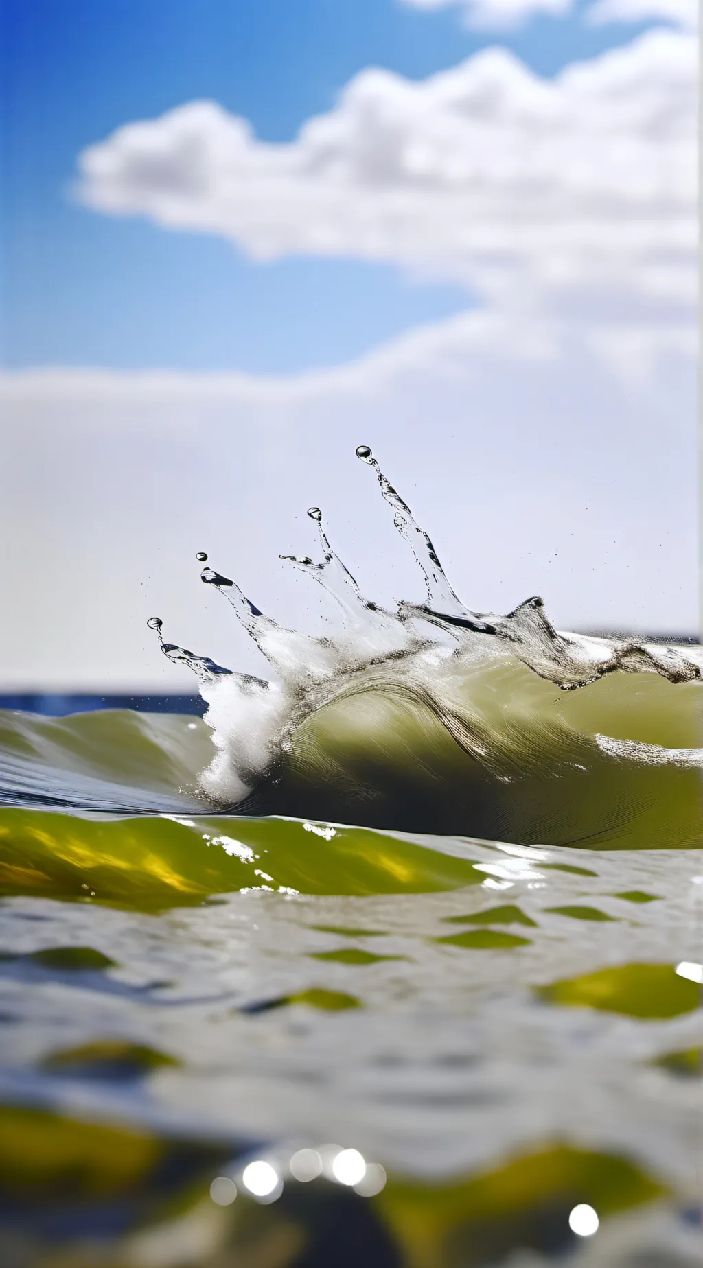 ai character: water background