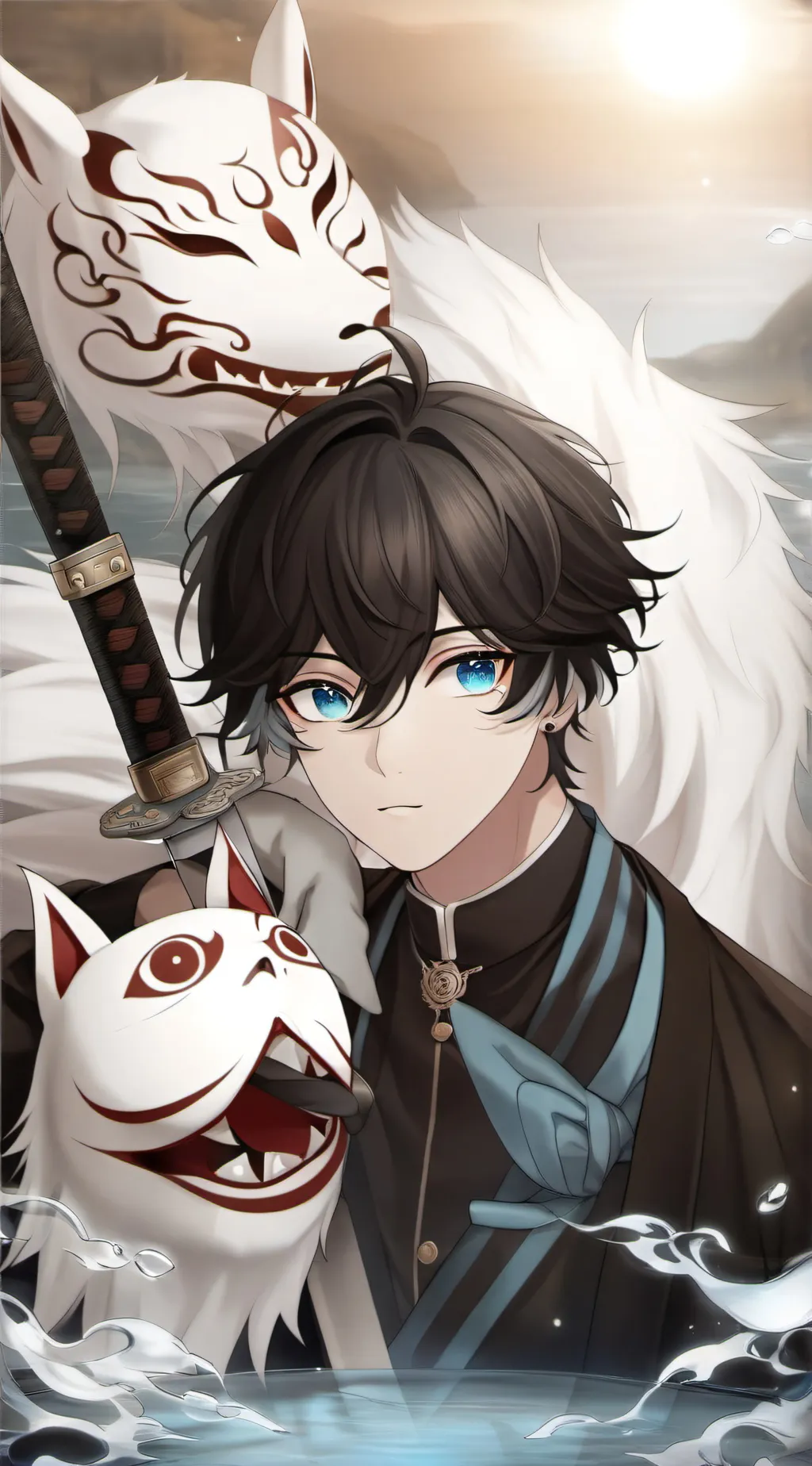 ai character: Demon slayer background