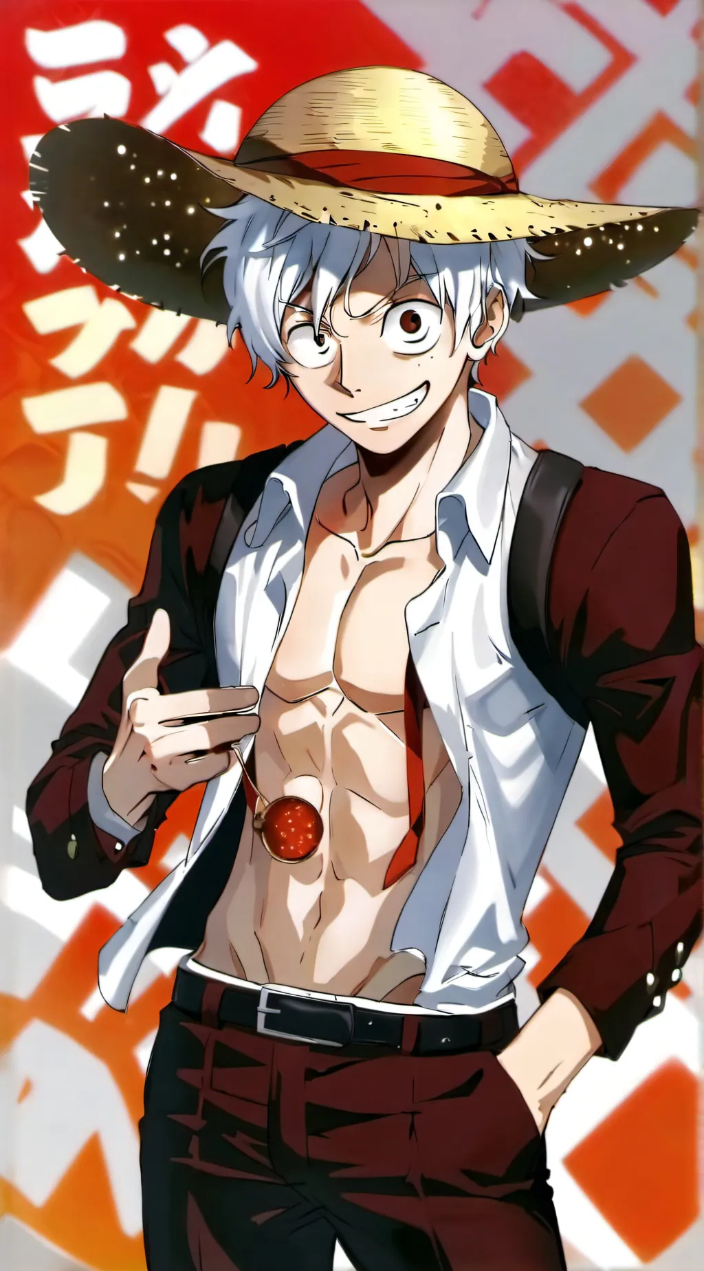 ai character: Monkey D. Luffy  background