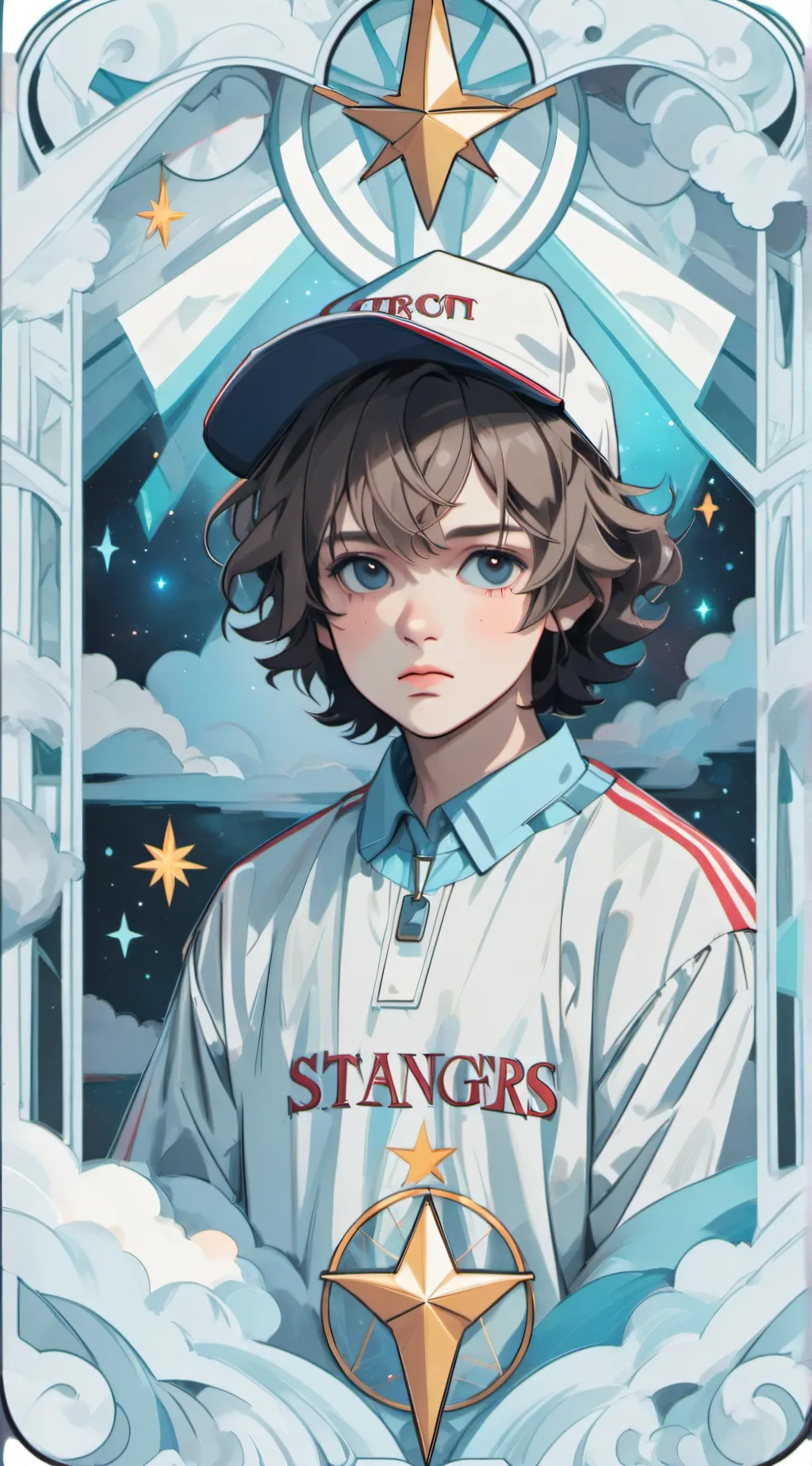 ai character: Stranger things  background