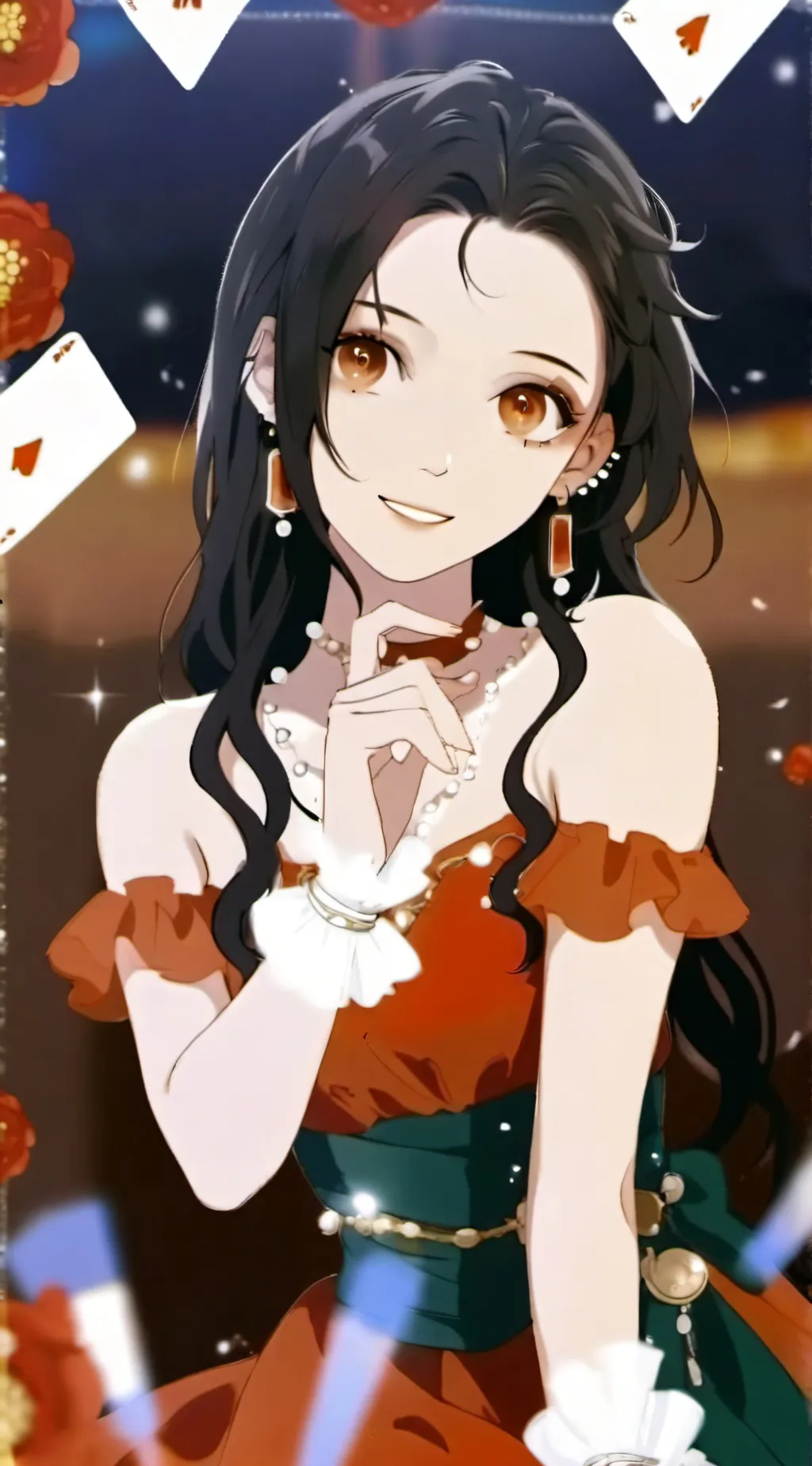 ai character: Angela  background