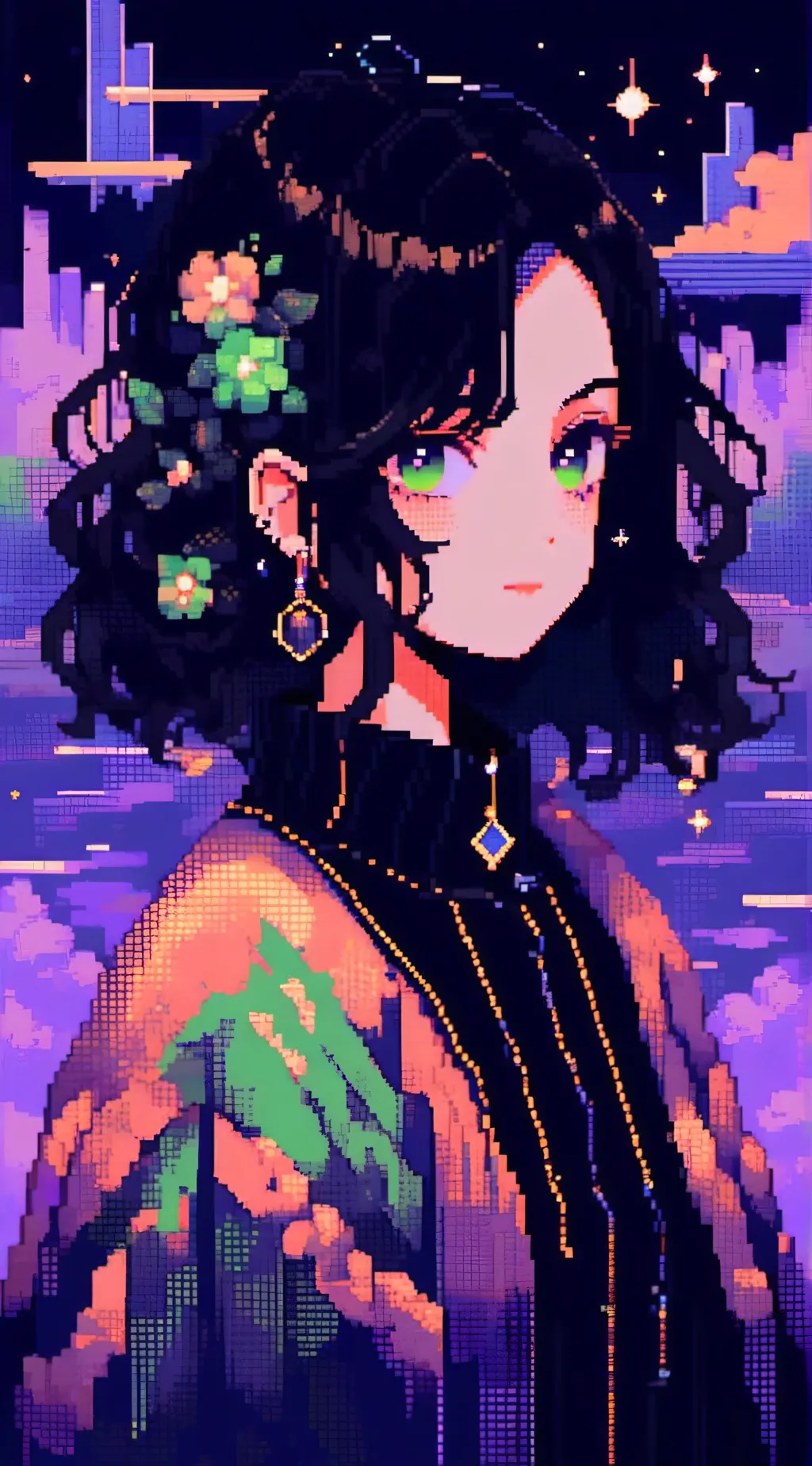 ai character: Present-zawa background