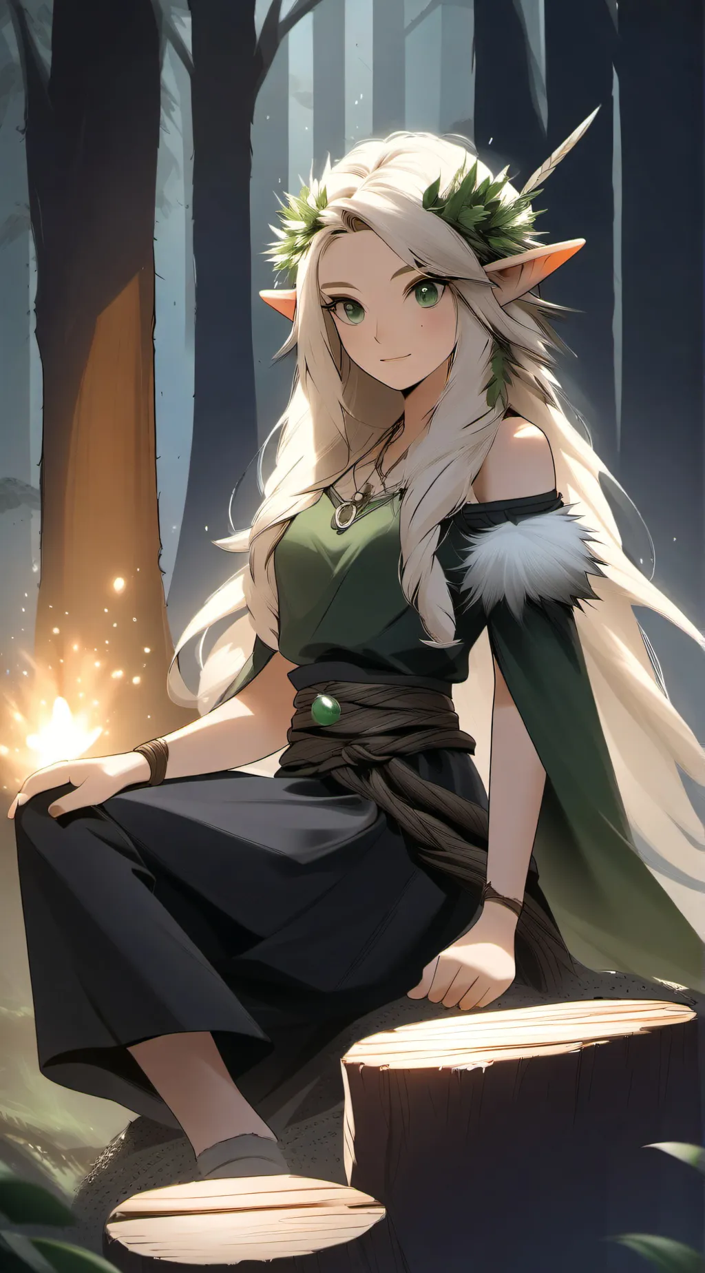 ai character: Oak background