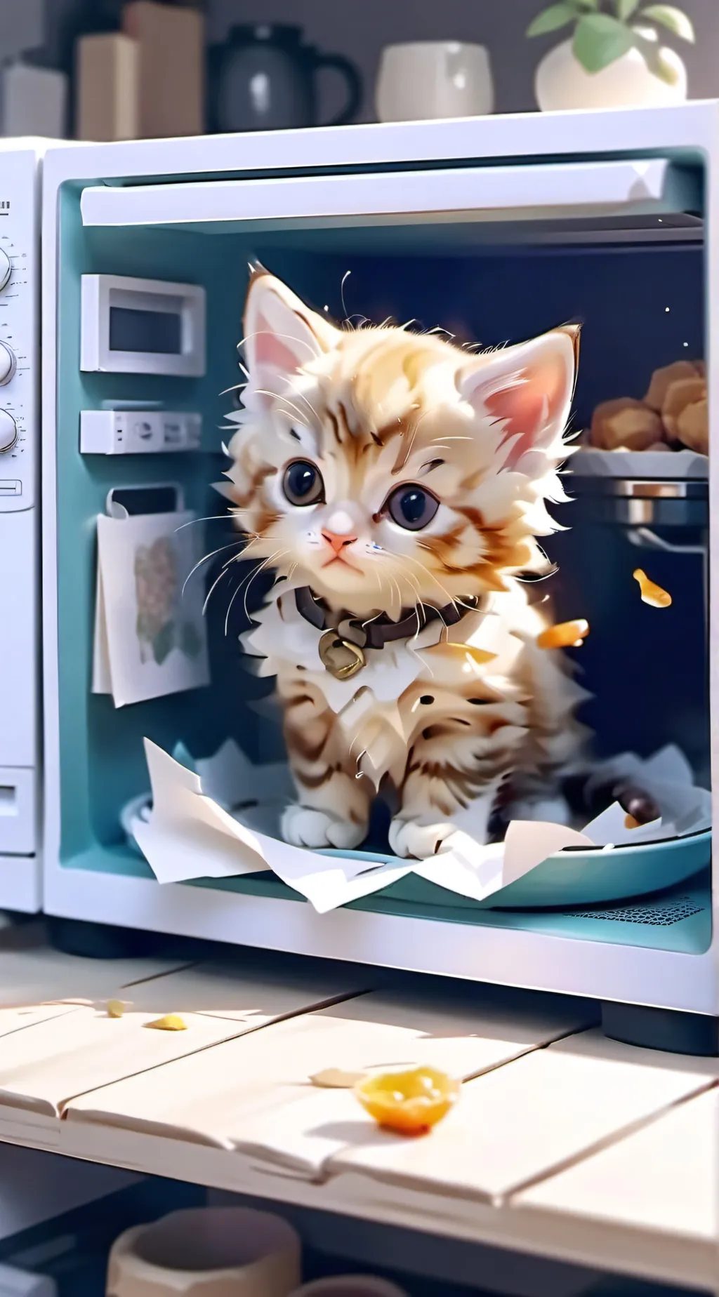 ai character: Rilha|new cat| background